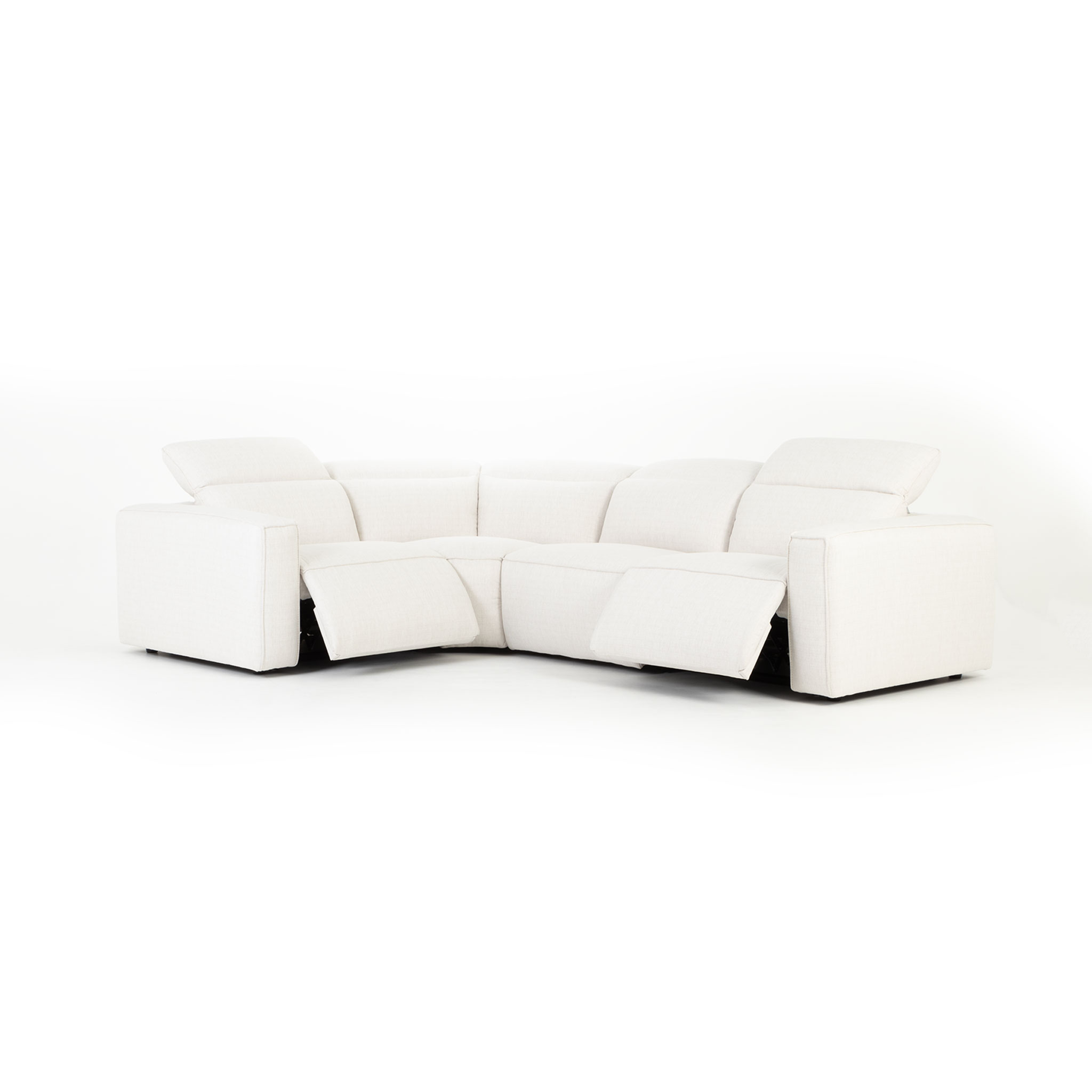 Gianni 4 Seater Corner Modular Recliner Sofa, Natural