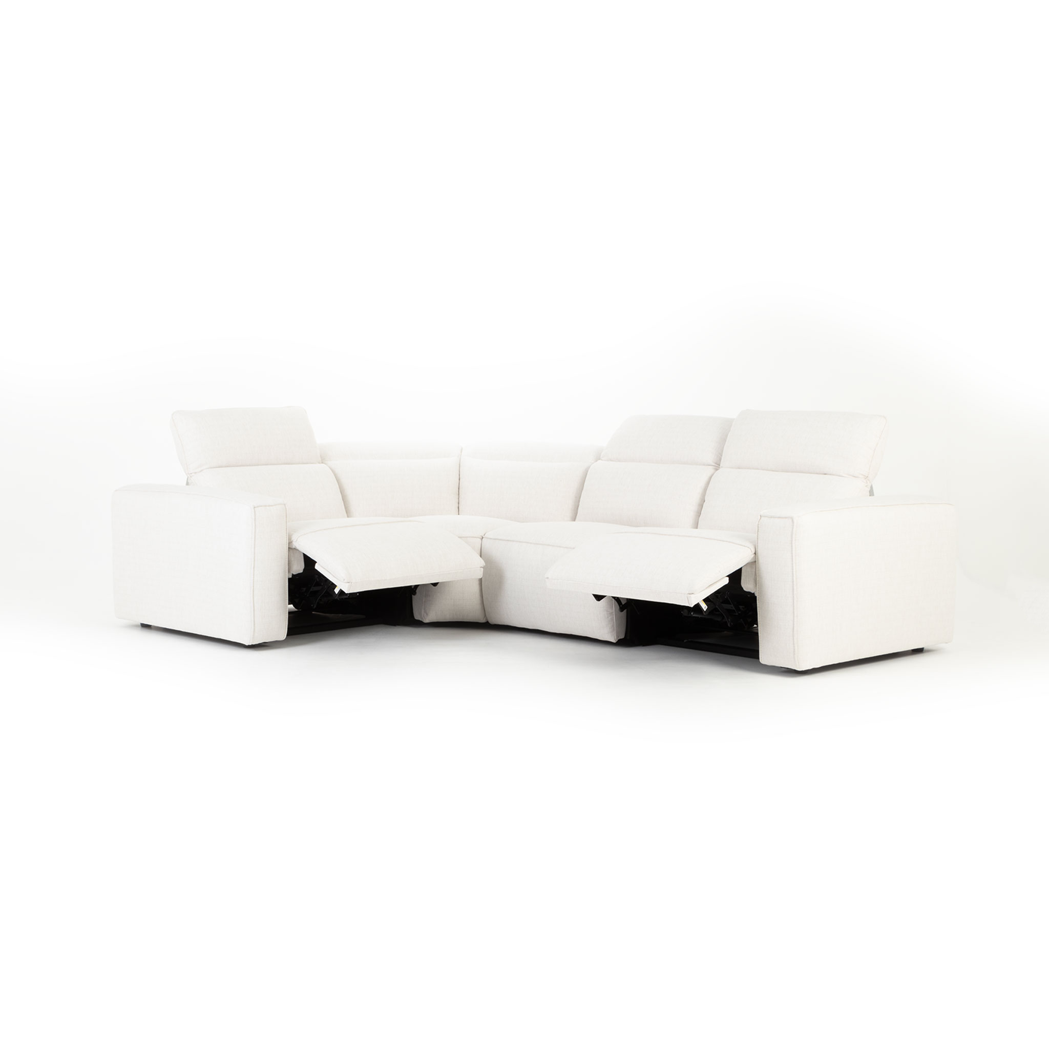 Gianni 4 Seater Corner Modular Recliner Sofa, Natural