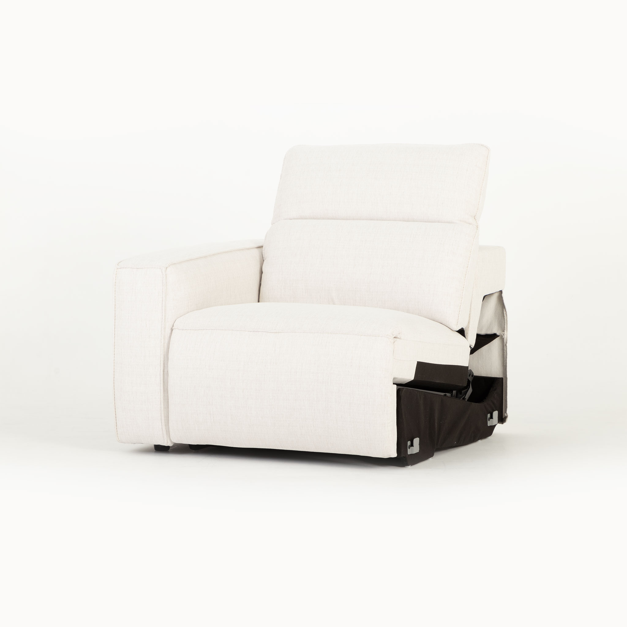 Gianni 4 Seater Corner Modular Recliner Sofa, Natural