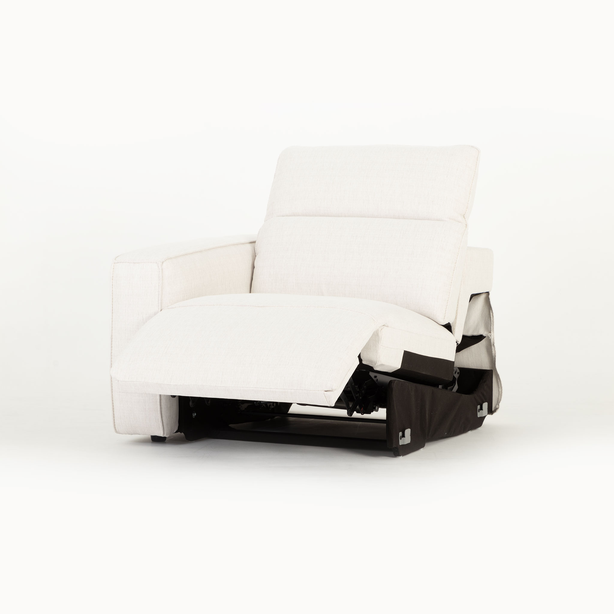 Gianni 4 Seater Corner Modular Recliner Sofa, Natural