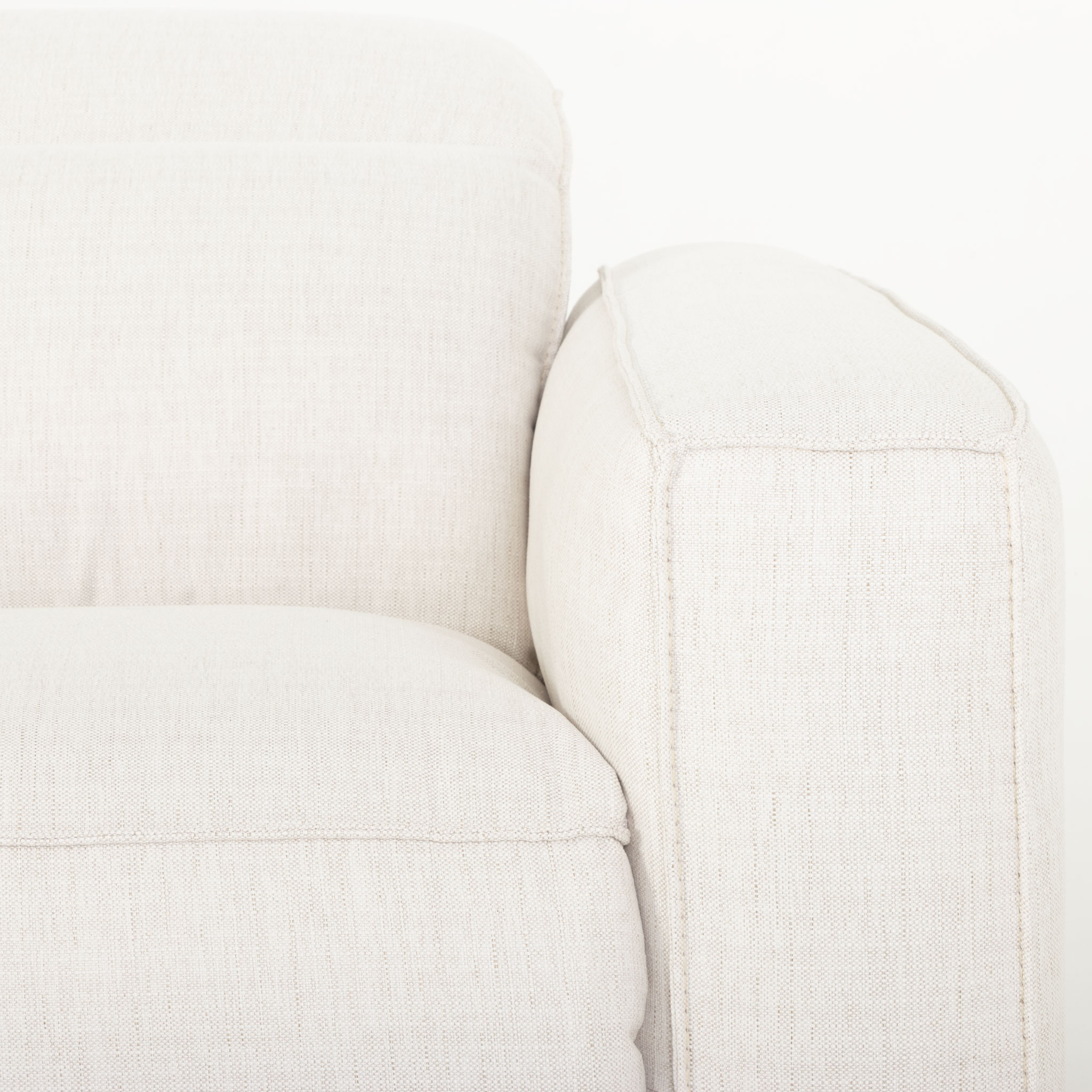 Gianni 4 Seater Corner Modular Recliner Sofa, Natural