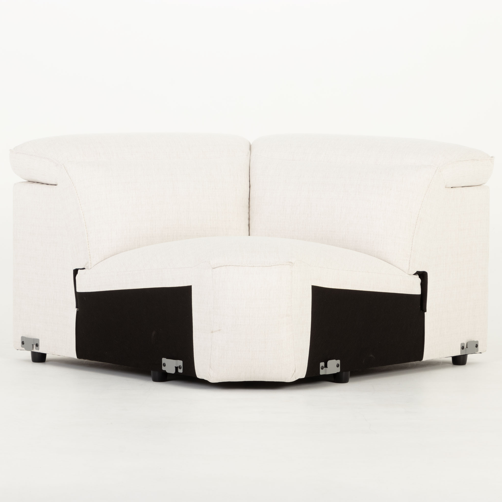 Gianni 4 Seater Corner Modular Recliner Sofa, Natural