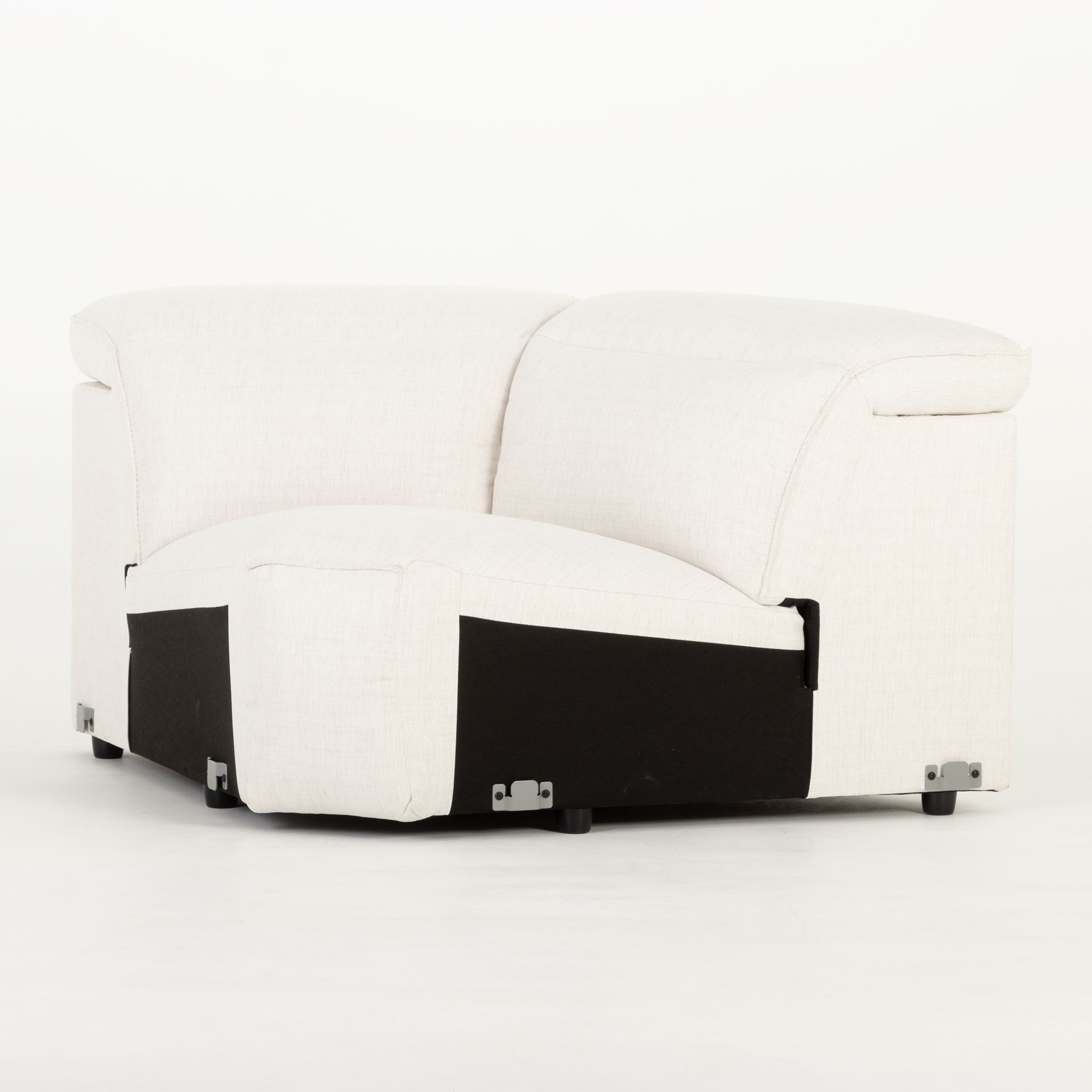 Gianni 4 Seater Corner Modular Recliner Sofa, Natural
