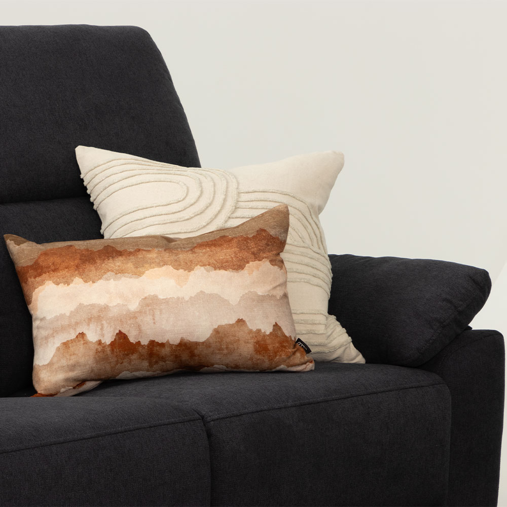 Gracey 3 Seater Electric Recliner + 2 Seater Fabric Electric Recliner, Charcoal