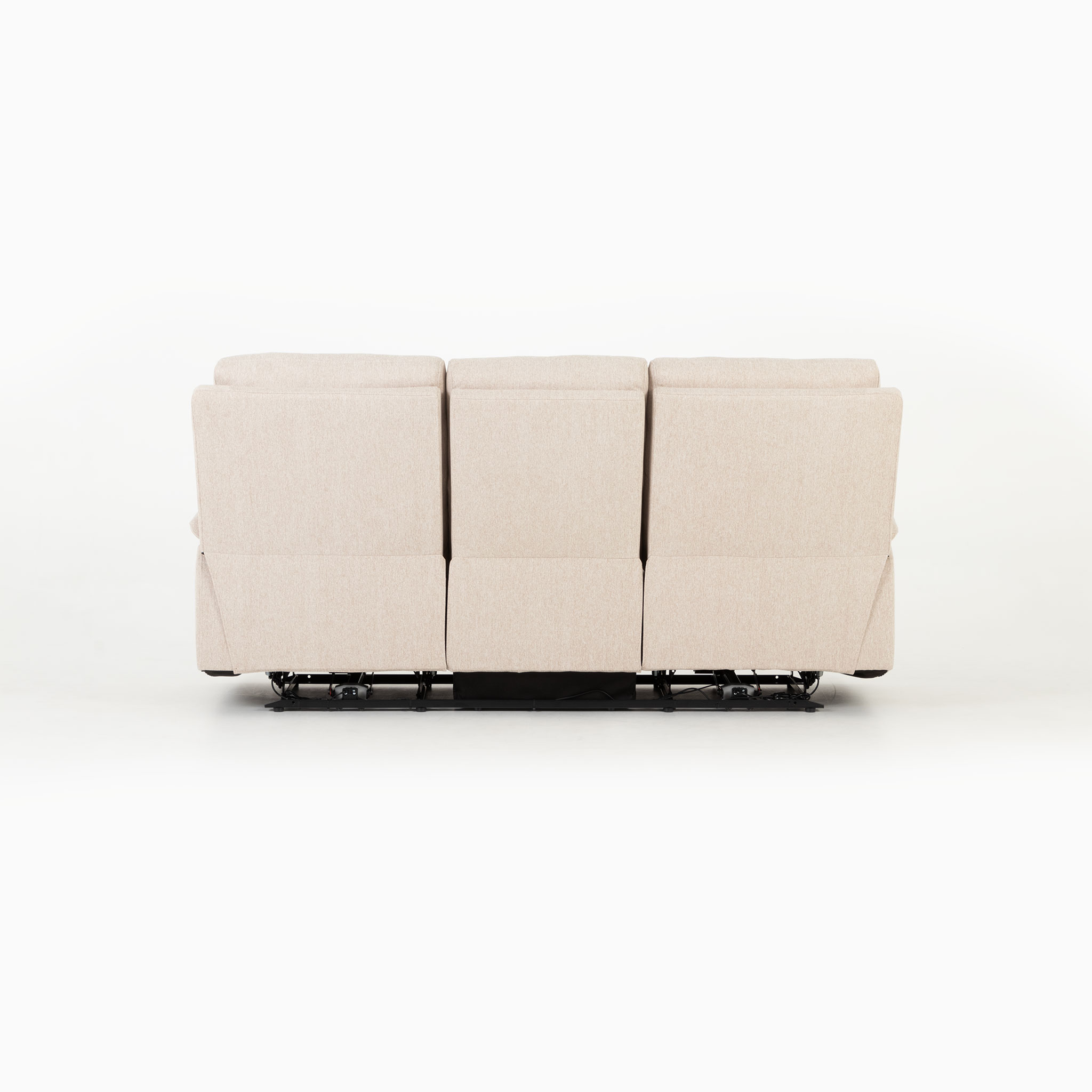 Gracey 3 Seater Electric Recliner + 2 Seater Fabric Electric Recliner, Taupe