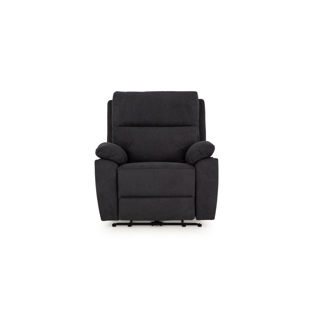 Gracey 3 Seater Electric Recliner + 2 Fabric Electric Recliner Chairs, Charcoal