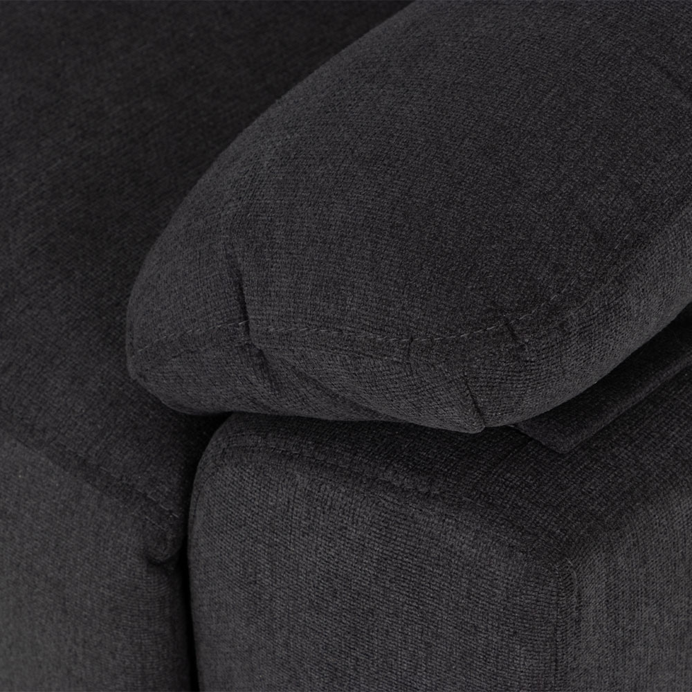 Gracey 3 Seater Electric Recliner + 2 Fabric Electric Recliner Chairs, Charcoal