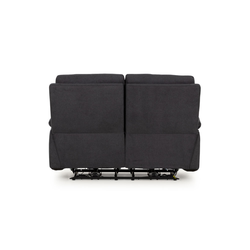 Gracey 2 Seater Electric Recliner + 2 Fabric Electric Recliner Chairs, Charcoal