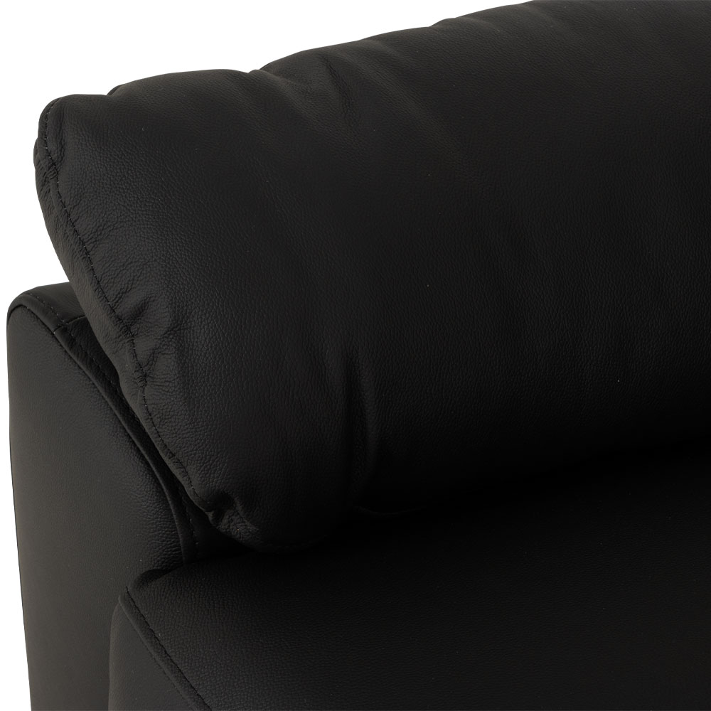 Gracey 3 Seater Electric Recliner + 2 Leather Electric Recliner Chairs, Black