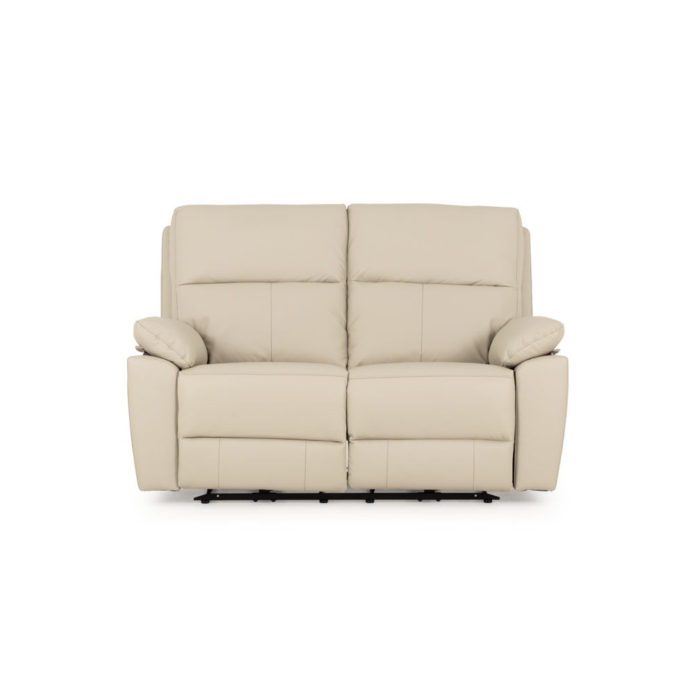 Gracey 2 Seater Electric Recliner + 2 Leather Electric Recliner Chairs, Light Grey