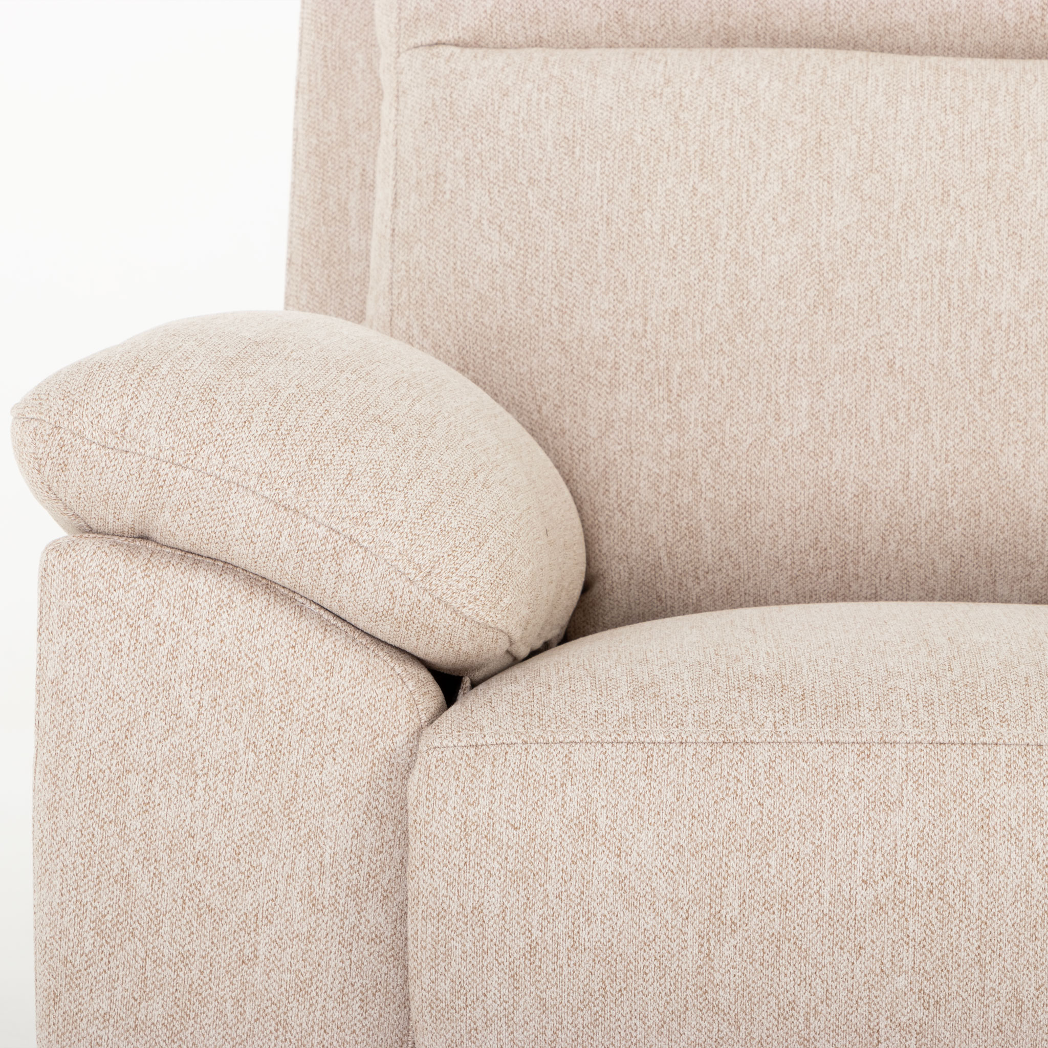 Gracey 3 Seater Electric Recliner + 2 Fabric Electric Recliner Chairs, Taupe