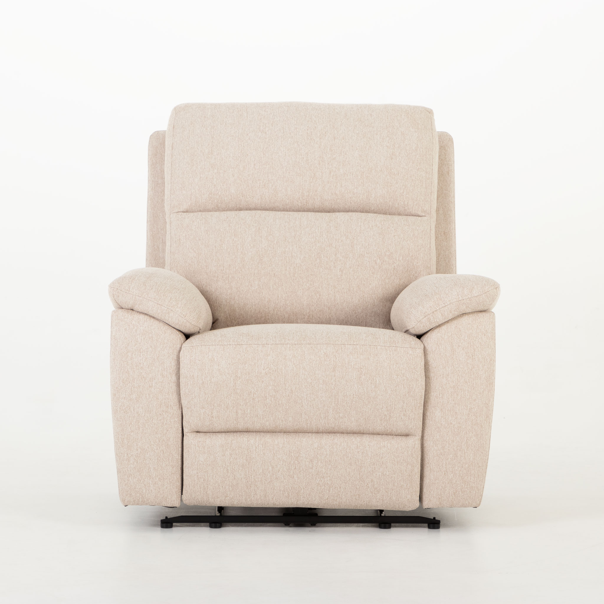 Gracey 2 Seater Electric Recliner + 2 Fabric Electric Recliner Chairs, Taupe