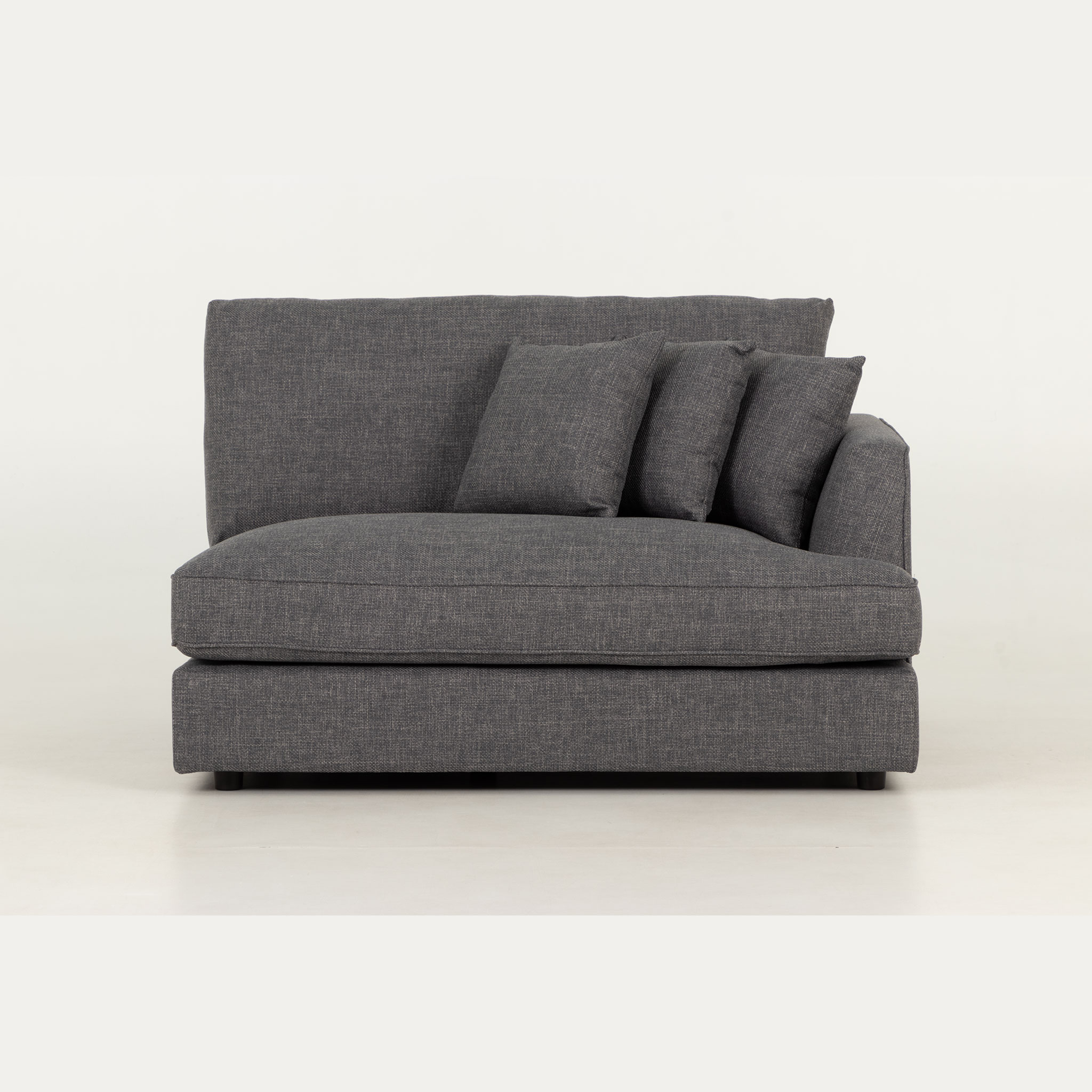 Hampshire Lounge Suite 4 Seater + Ottoman, Dark Grey