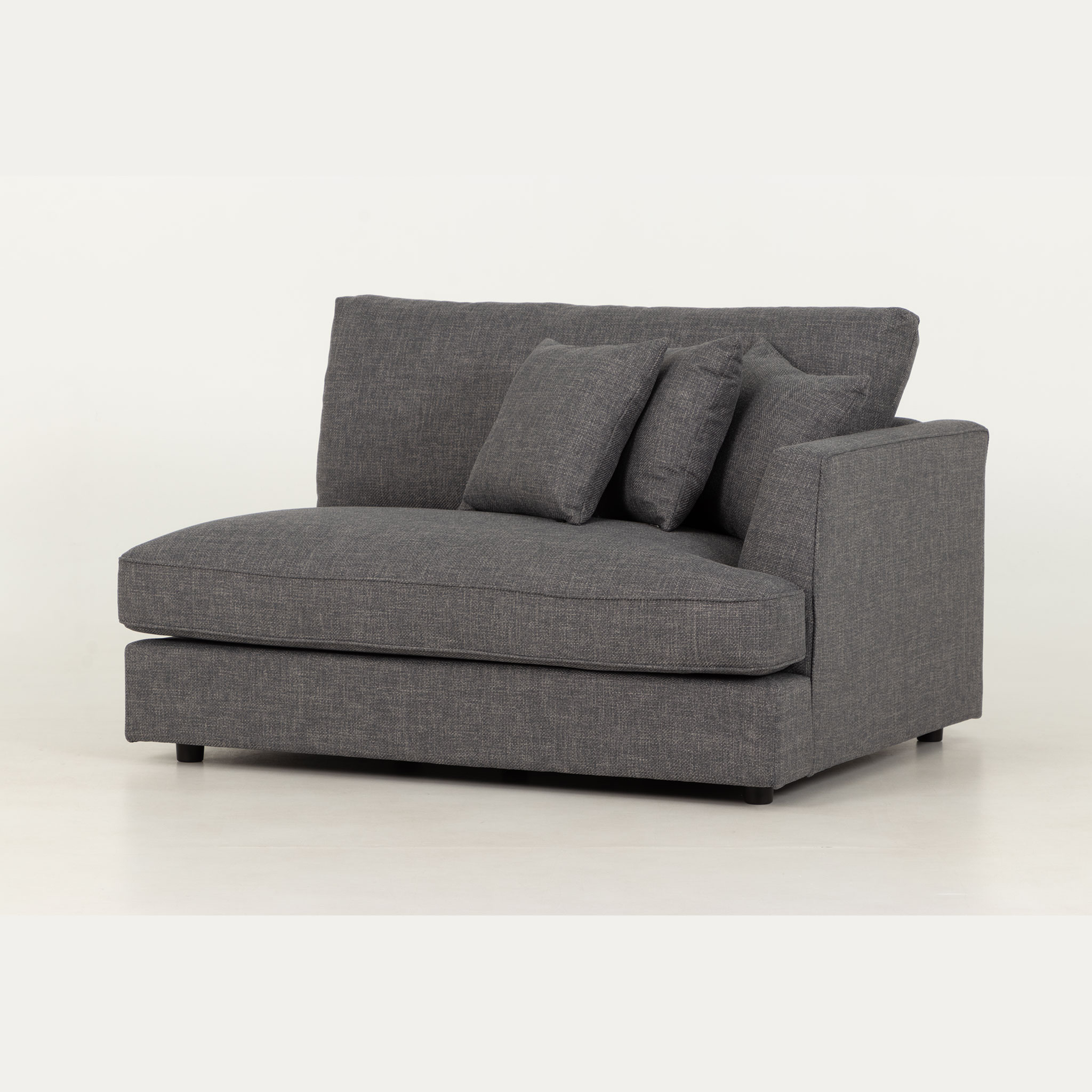 Hampshire Lounge Suite 4 Seater + Ottoman, Dark Grey