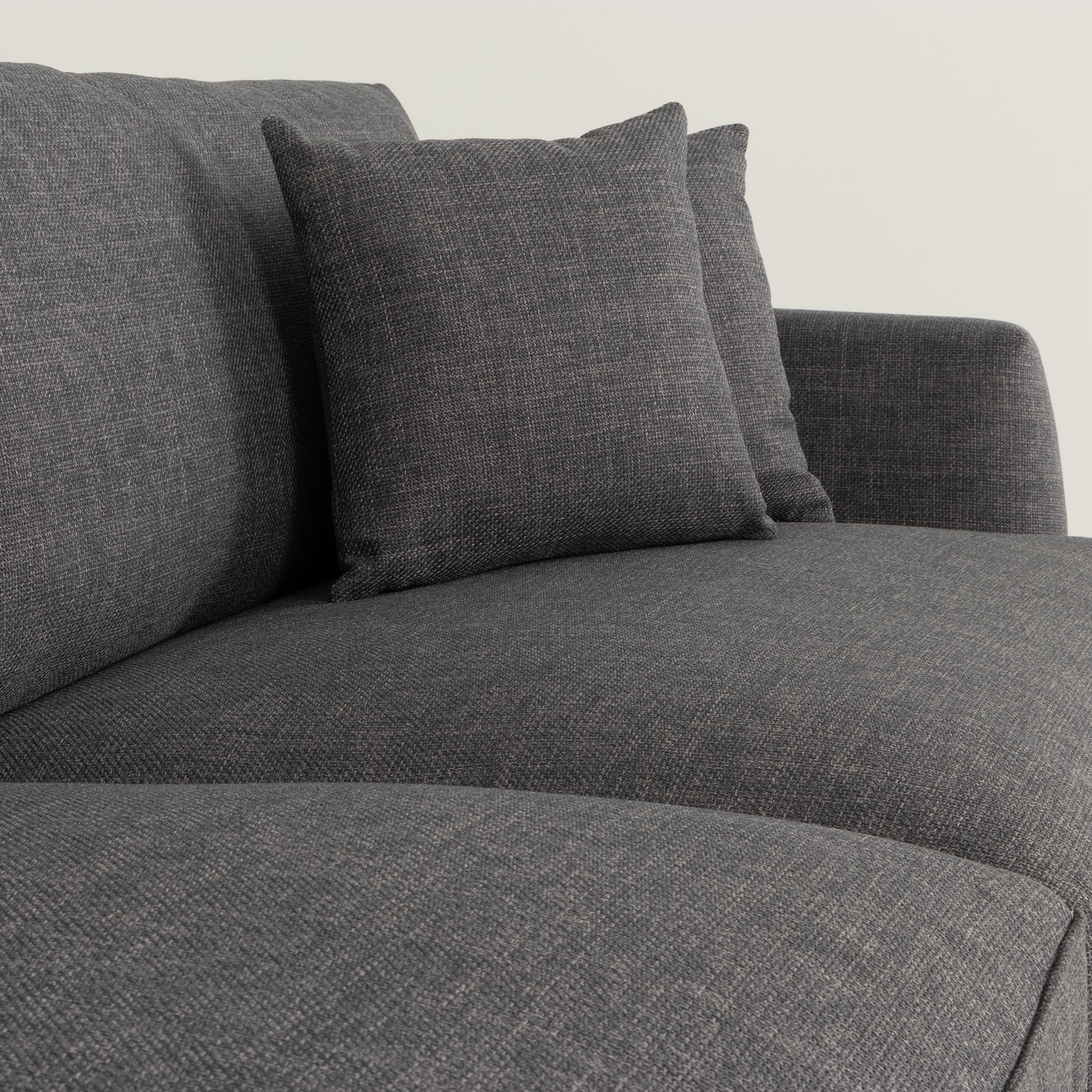 Hampshire Lounge Suite 4 Seater + Ottoman, Dark Grey