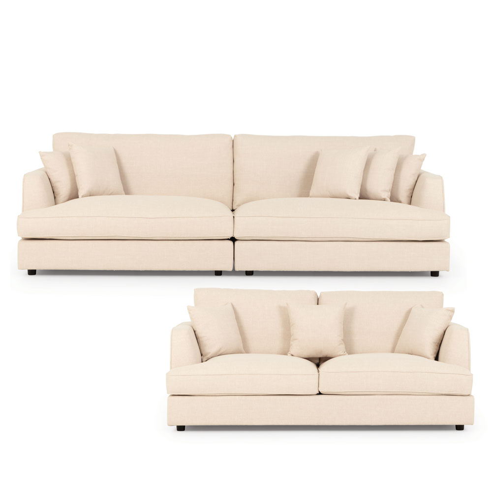 Hampshire Lounge Suite 4 Seater + 2.5 Seater, Oatmeal