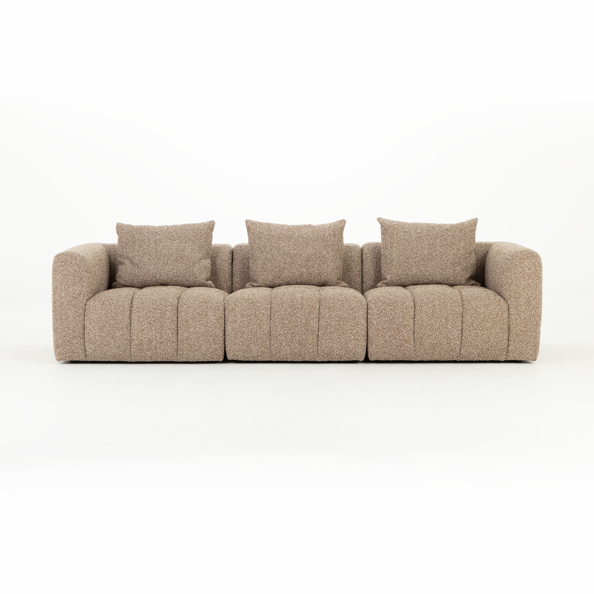 Ikon 3 Seater Modular Sofa, Brown