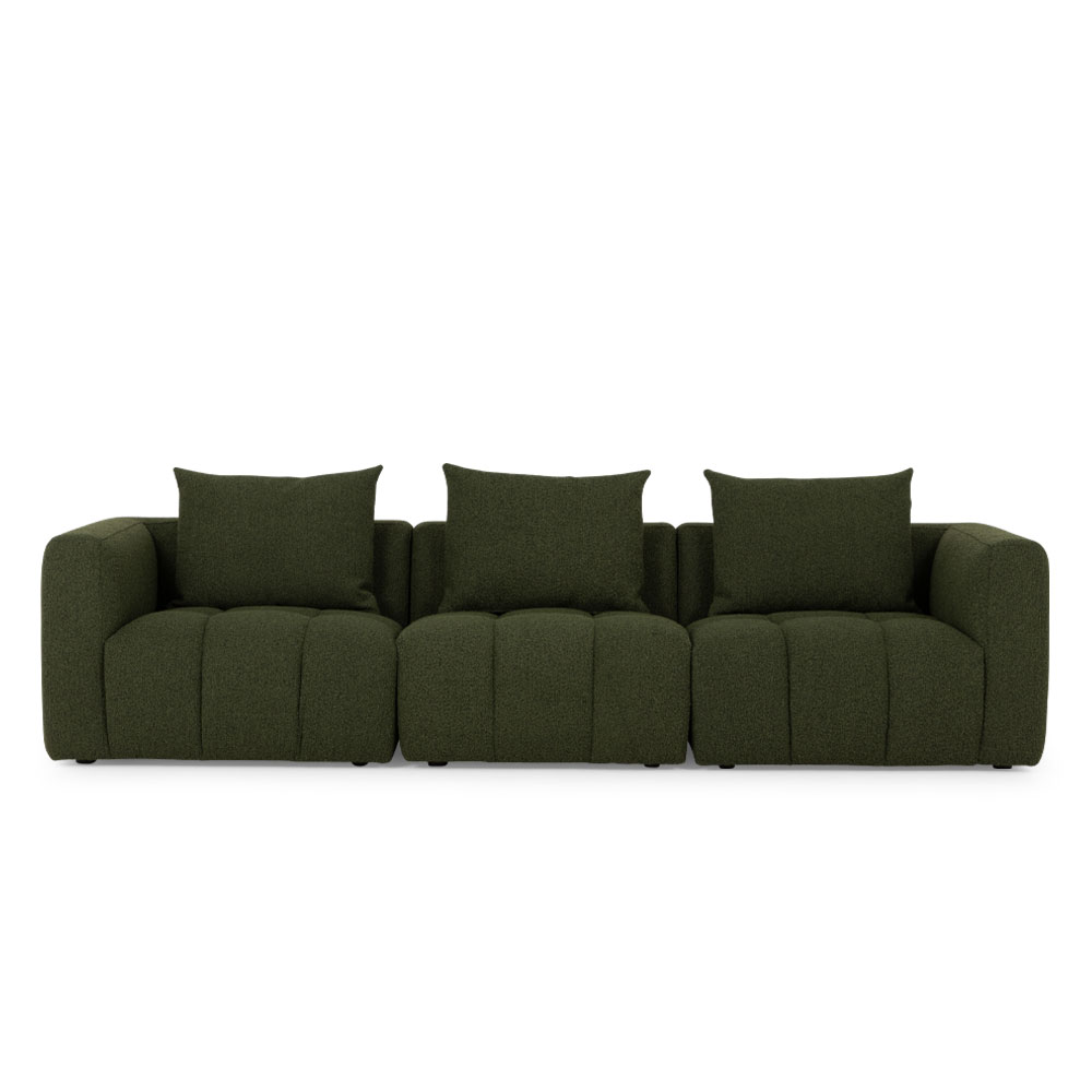 Ikon 3 Seater Modular Sofa, Green