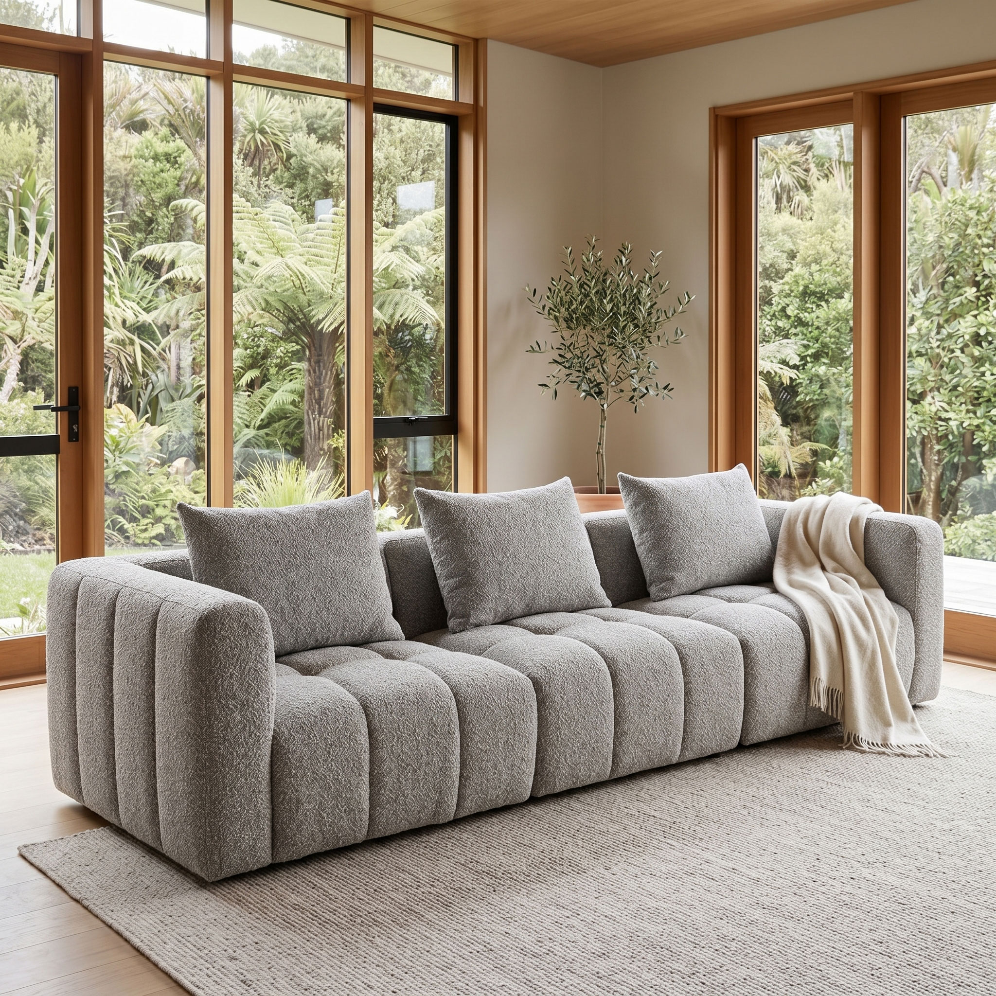 Ikon 3 Seater Modular Sofa, Grey