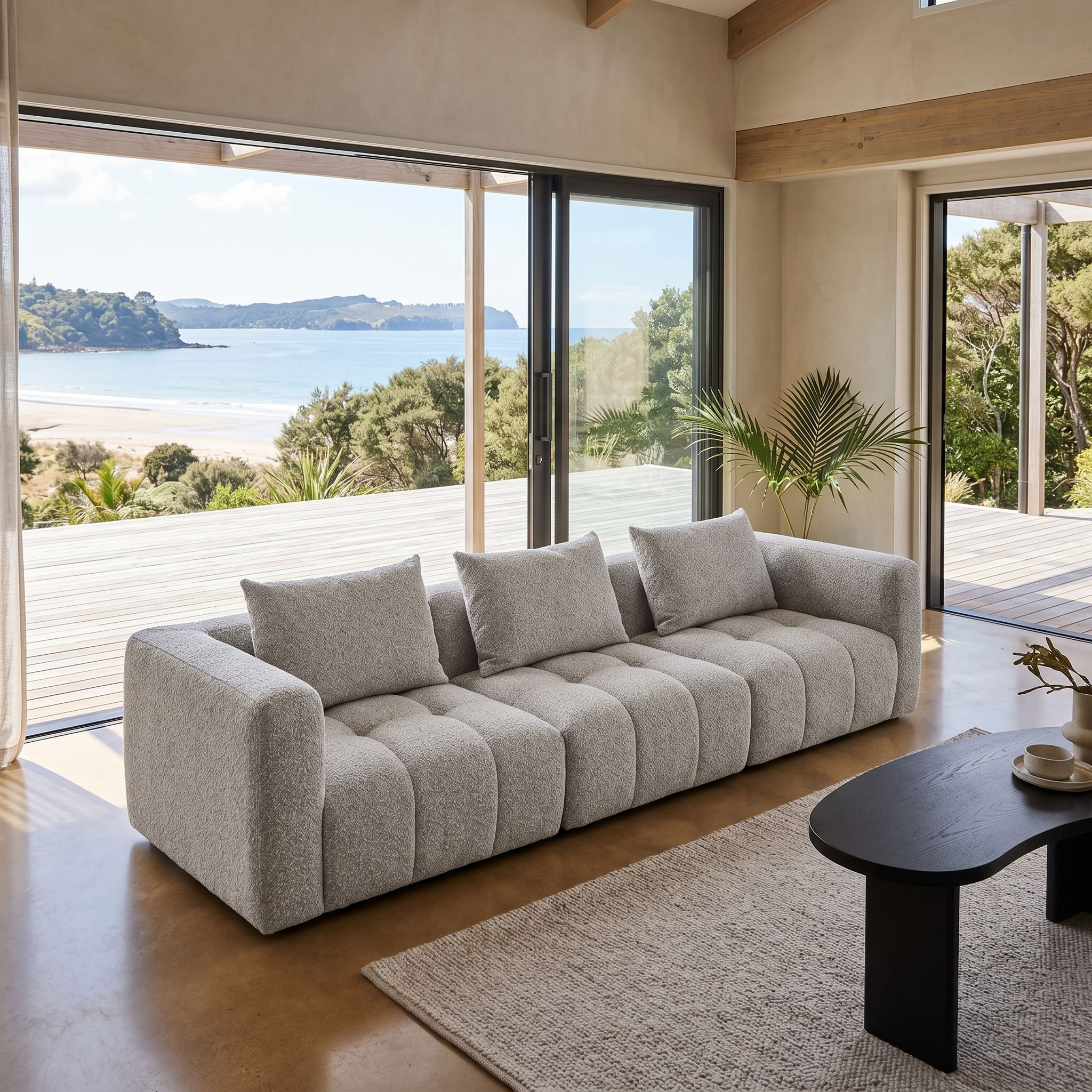 Ikon 3 Seater Modular Sofa, Grey