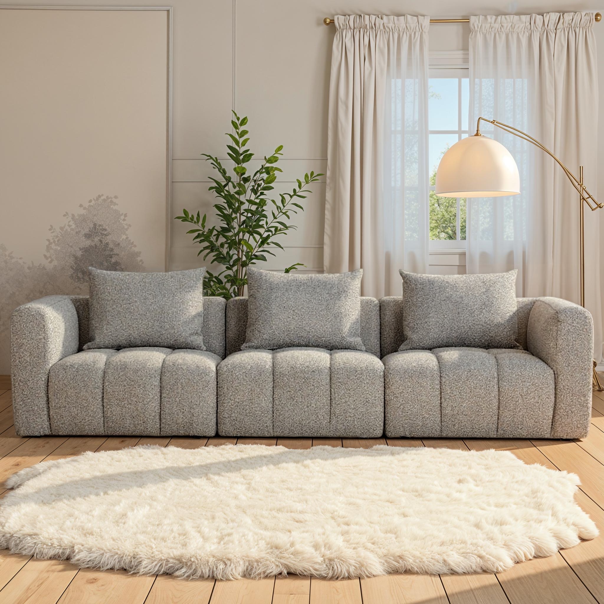 Ikon 3 Seater Modular Sofa, Grey