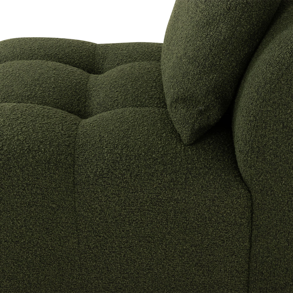 Ikon 3 Seater Modular Chaise Sofa Left Hand Facing, Green