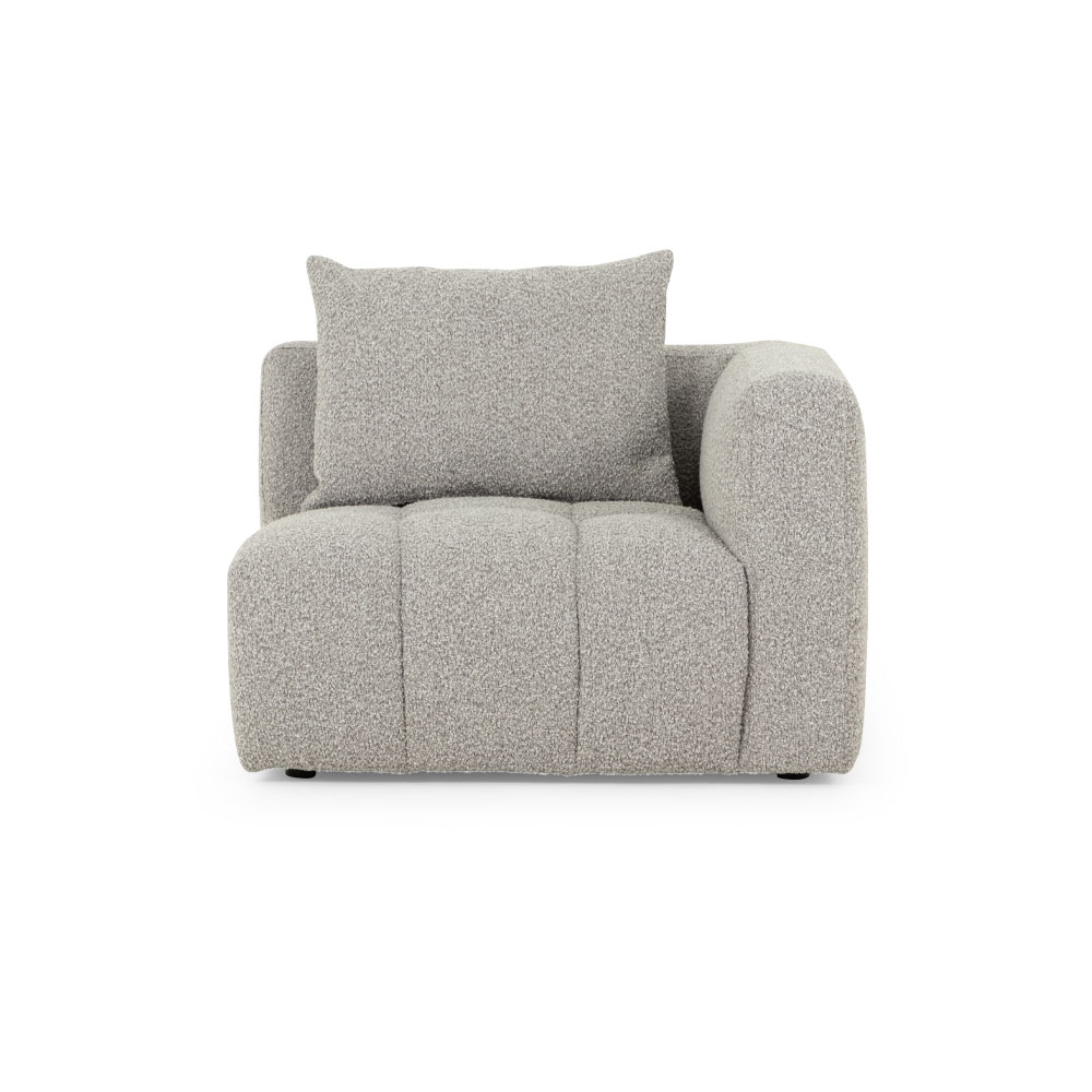 Ikon 3 Seater Modular Chaise Sofa Left Hand Facing, Grey