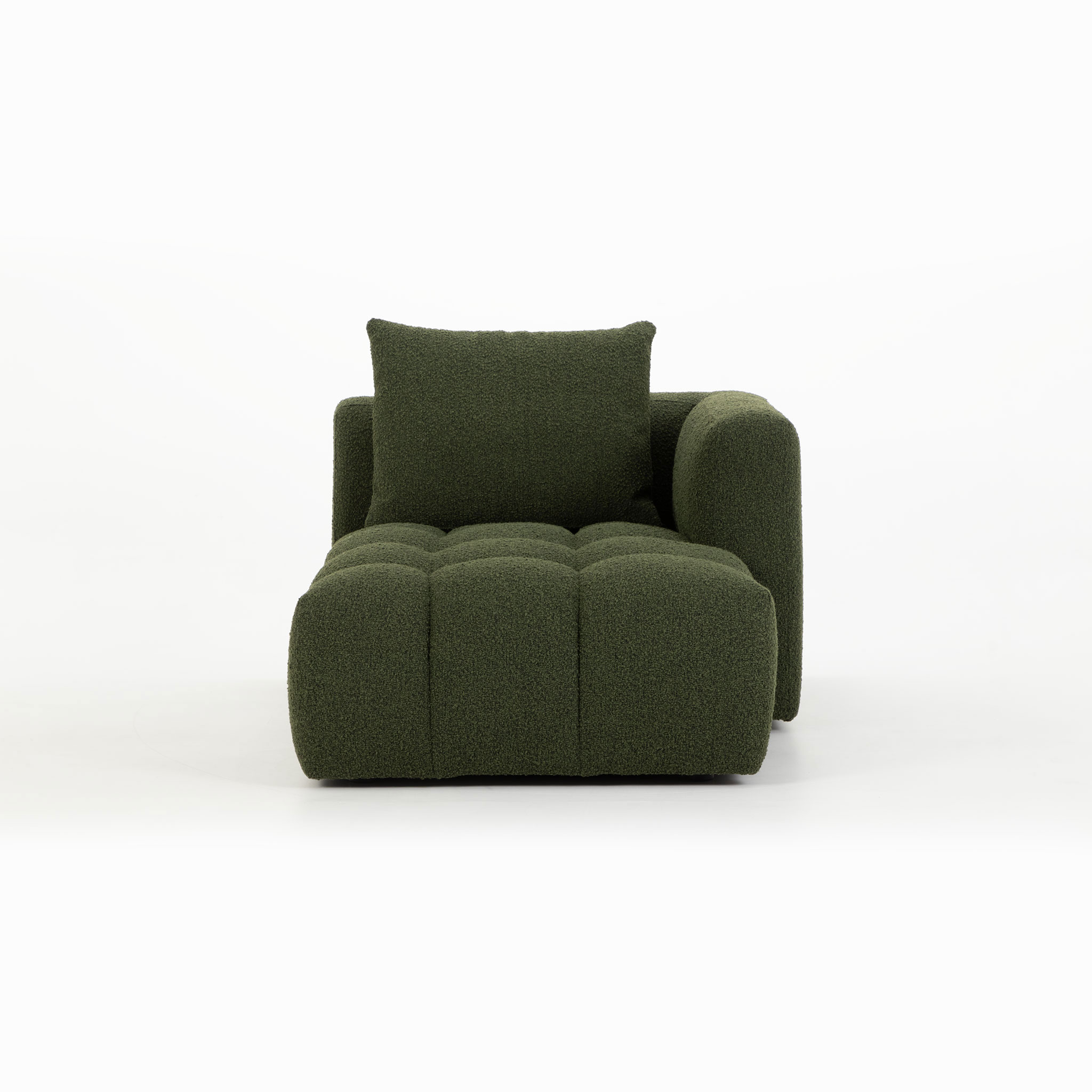 Ikon 3 Seater Modular Chaise Sofa Right Hand Facing, Green