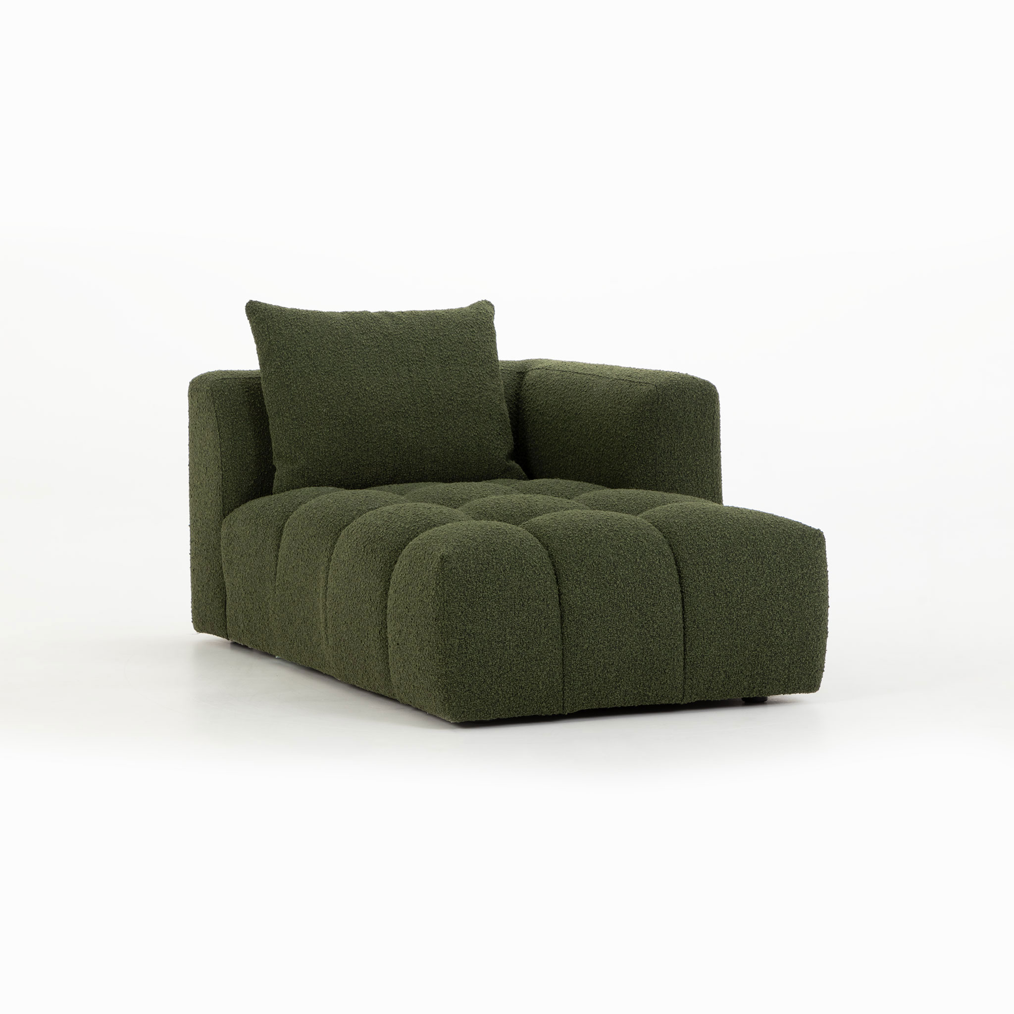 Ikon 3 Seater Modular Chaise Sofa Right Hand Facing, Green