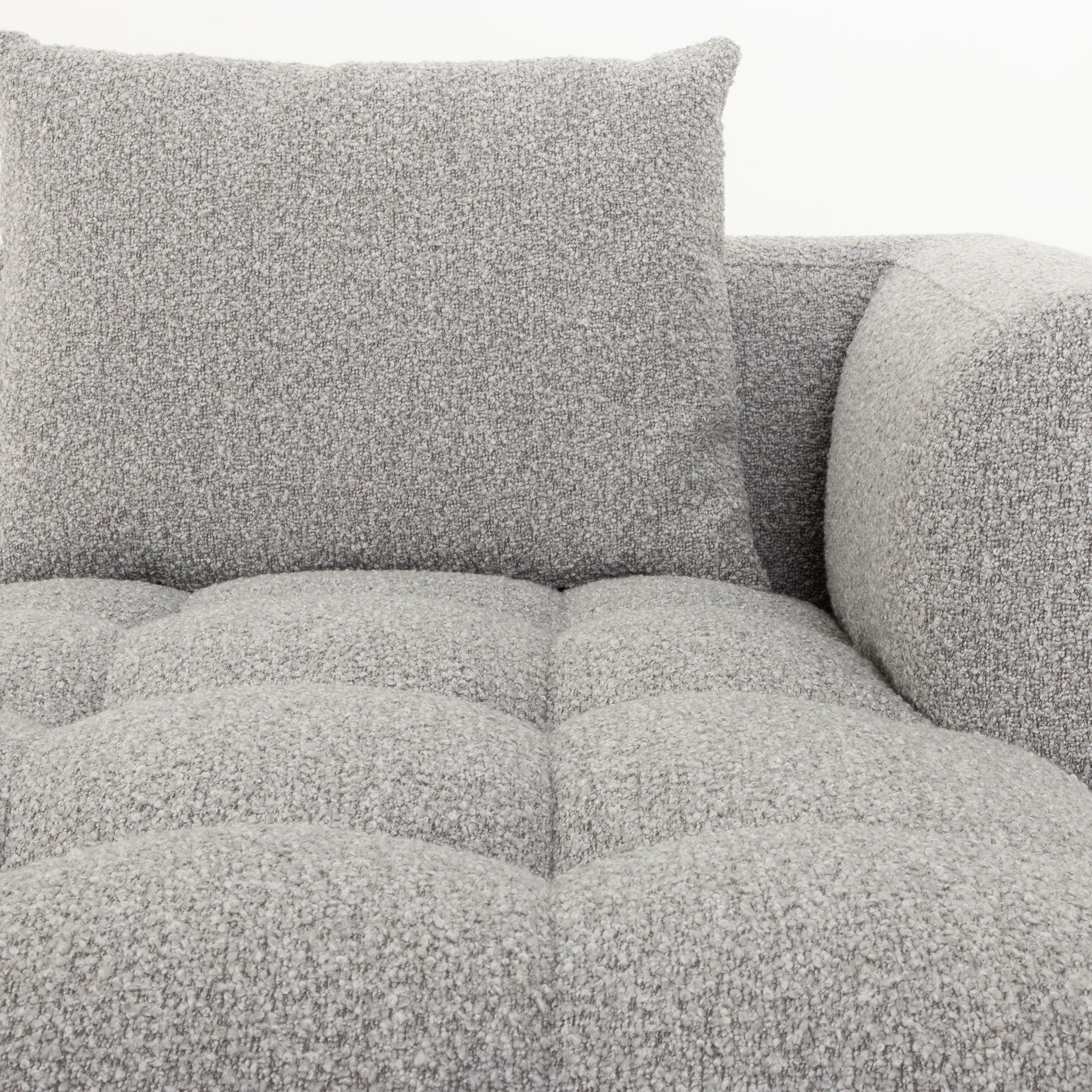 Ikon 3 Seater Modular Chaise Sofa Right Hand Facing, Grey