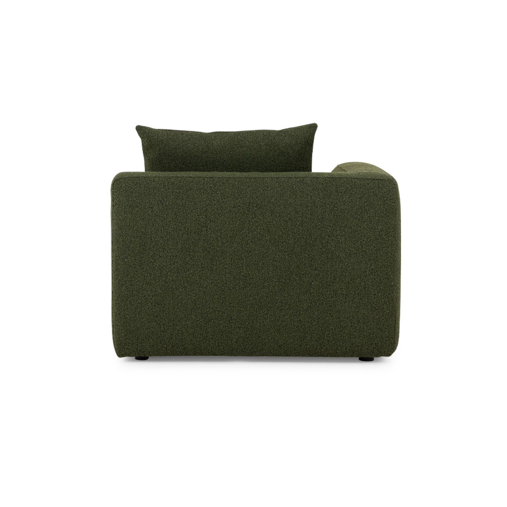 Ikon 3 Seater Modular Chaise Sofa, Green