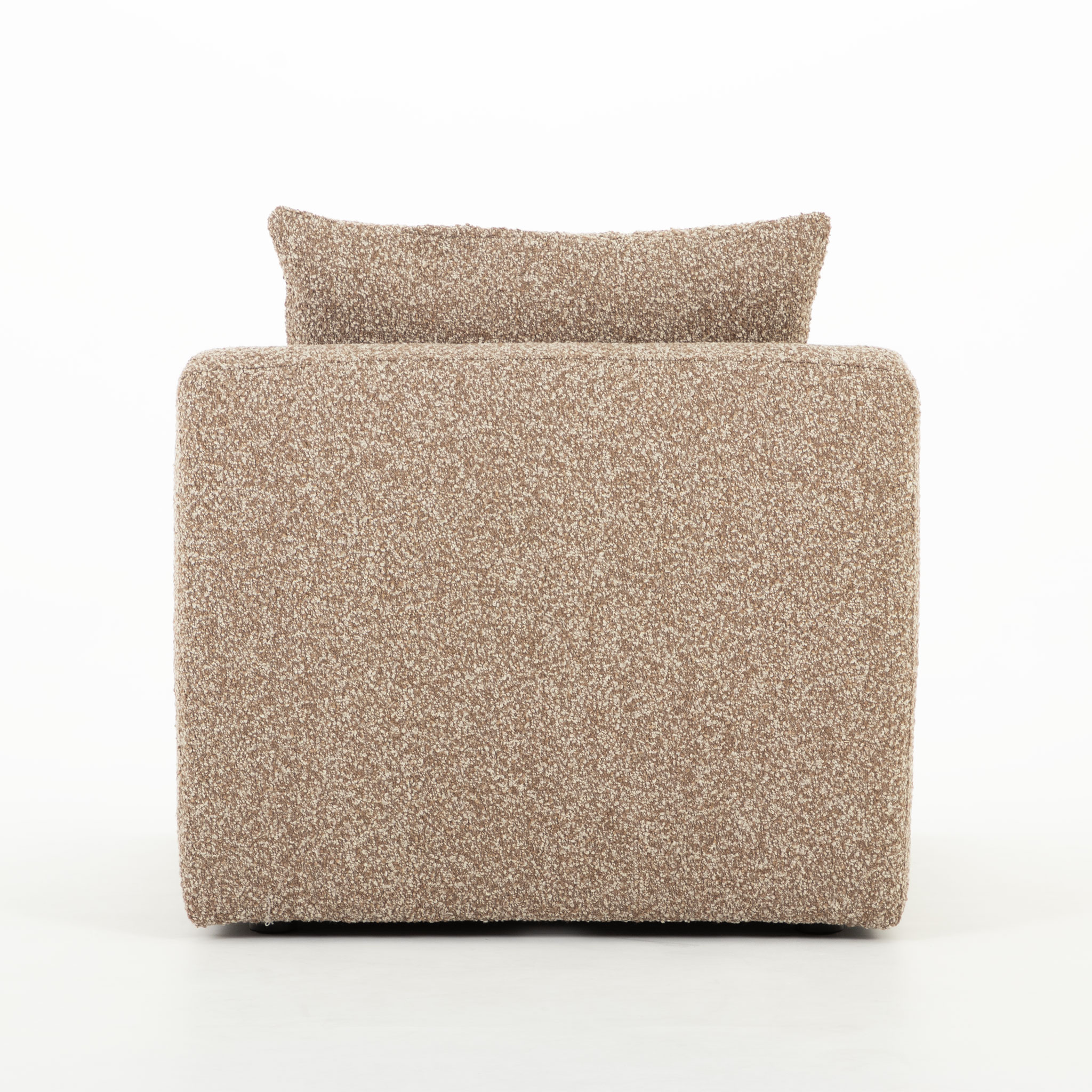 Ikon 5 Seater Corner Modular Sofa With Ottoman, Brown