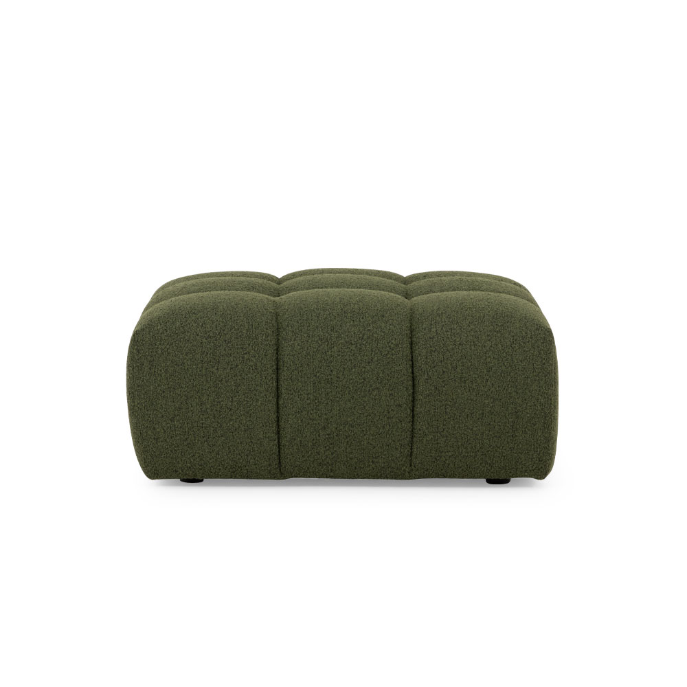 Ikon 5 Seater Corner Modular Sofa With Ottoman, Green