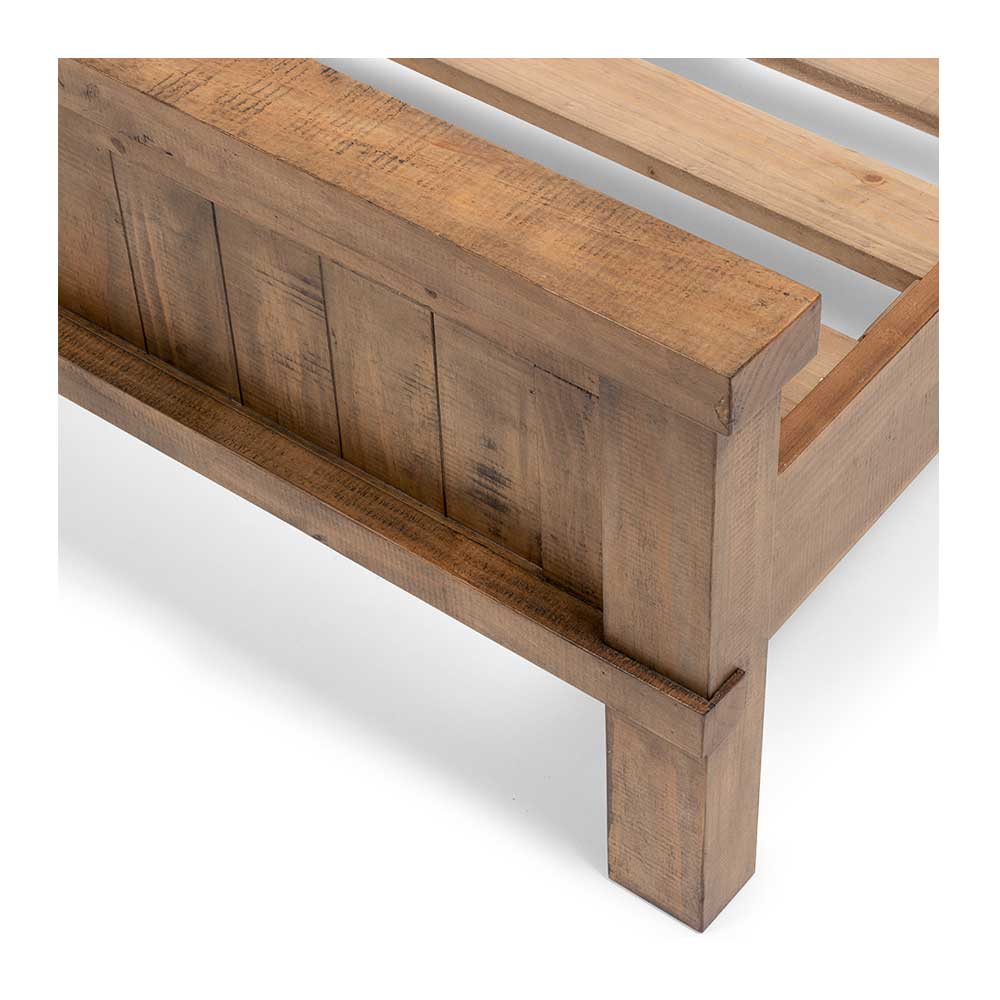 Industrial 3 Piece Bedroom Set with Queen Bed Frame