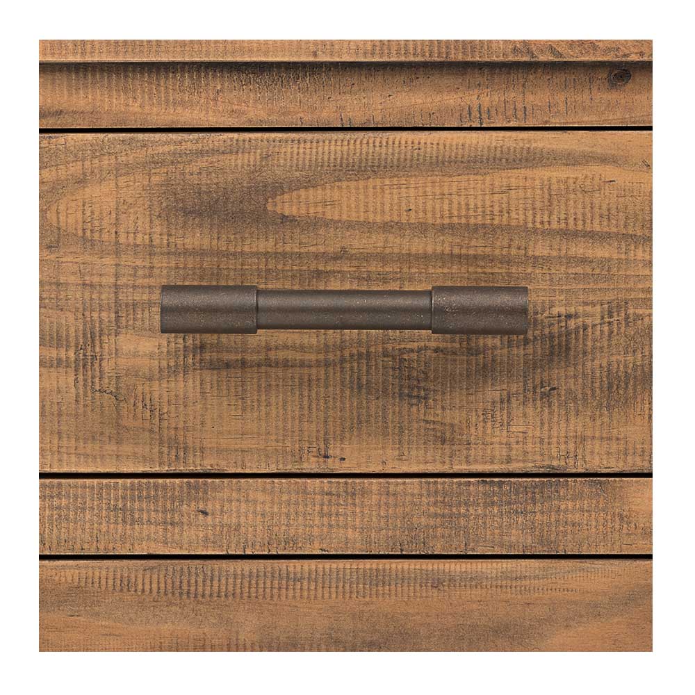 Industrial 3 Piece Bedroom Set with Queen Bed Frame