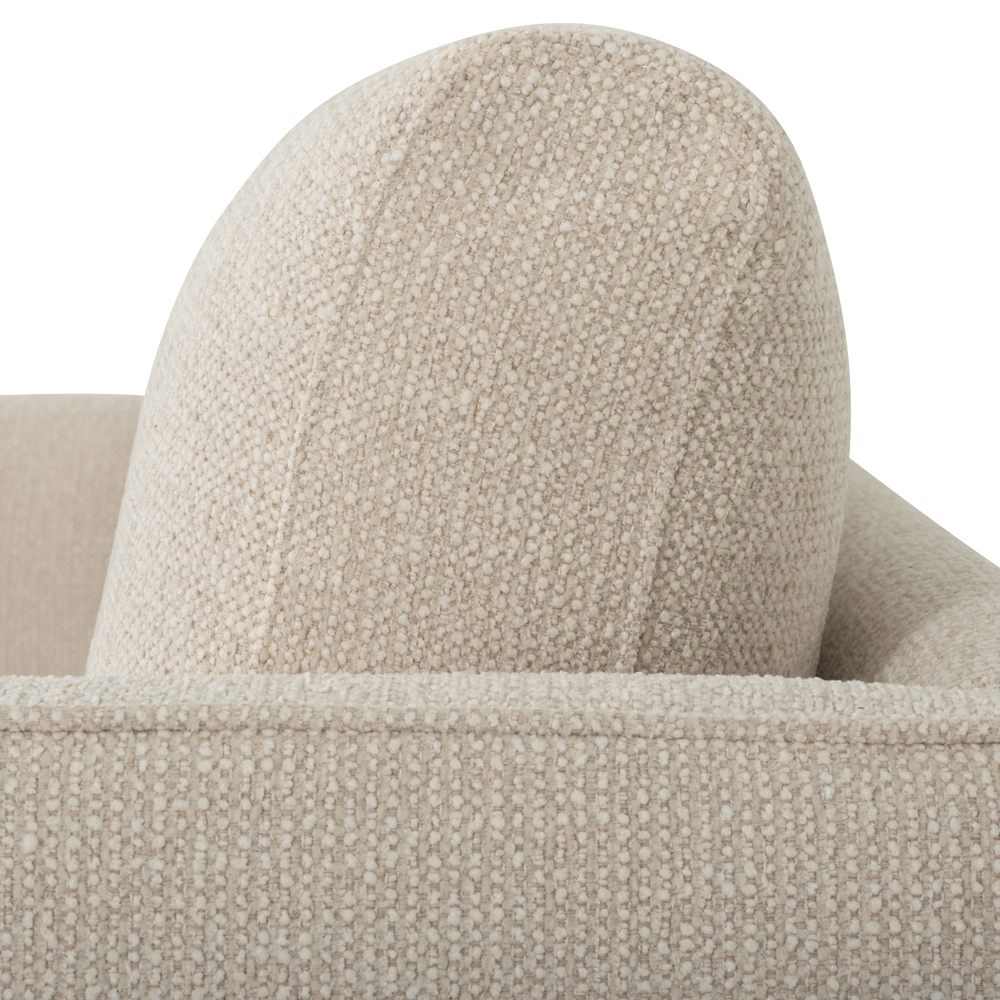 Katrina 2 Seater + Ottoman, Cream