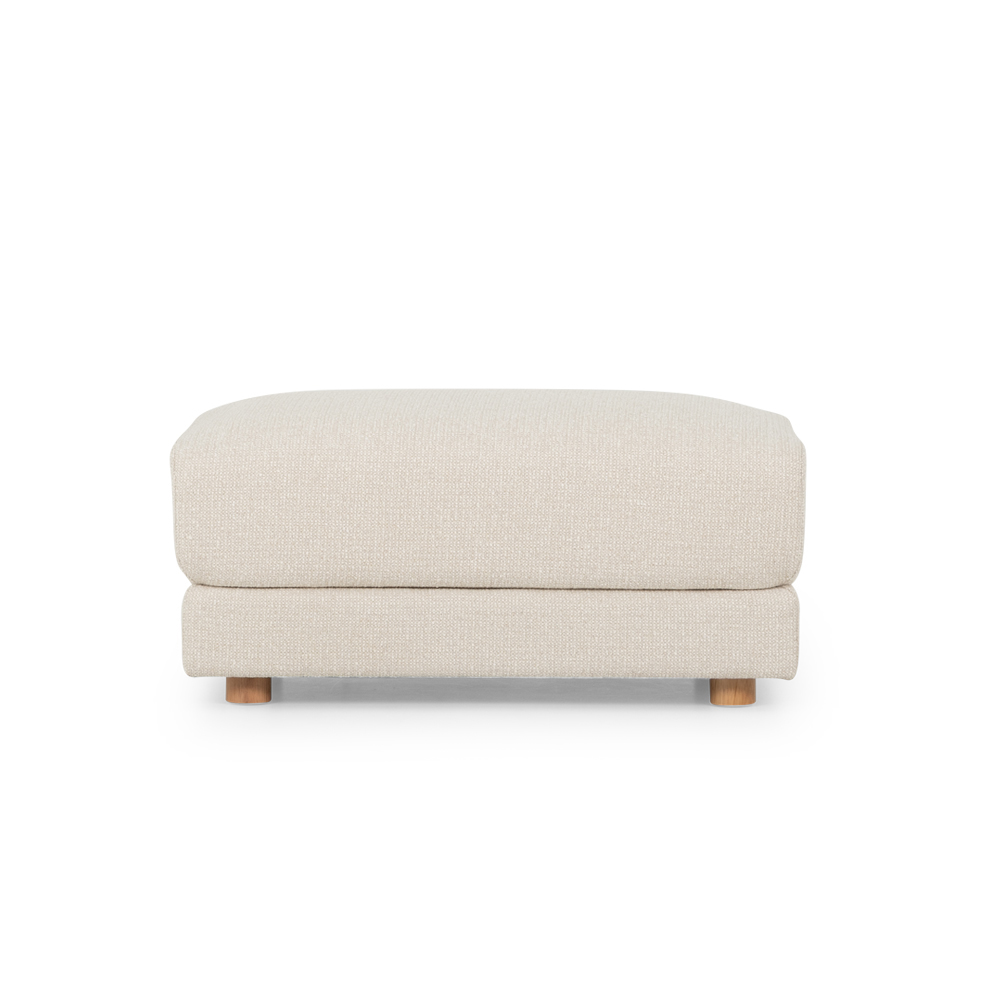 Katrina 2 Seater + Ottoman, Cream