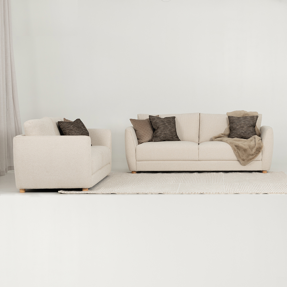 Katrina 3 Seater + 2 Seater, Cream