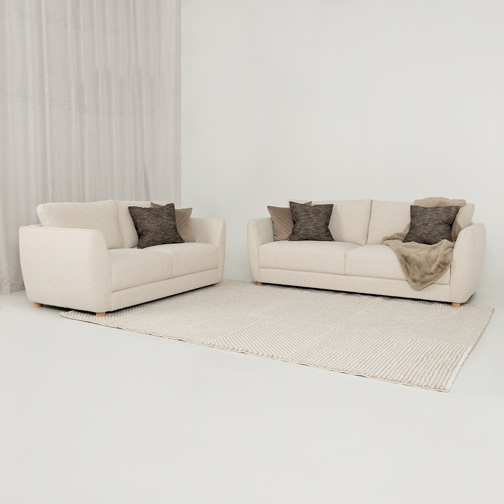 Katrina 3 Seater + 2 Seater, Cream