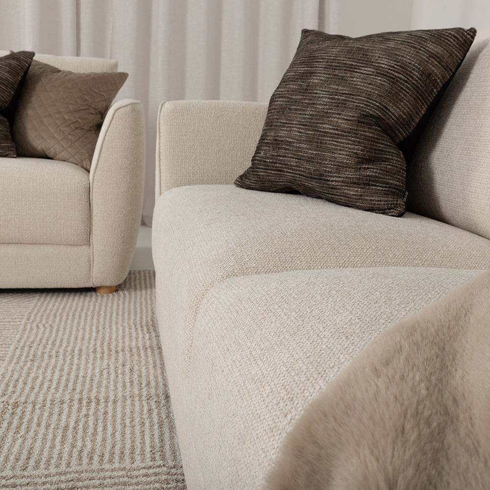 Katrina 3 Seater + 2 Seater, Cream