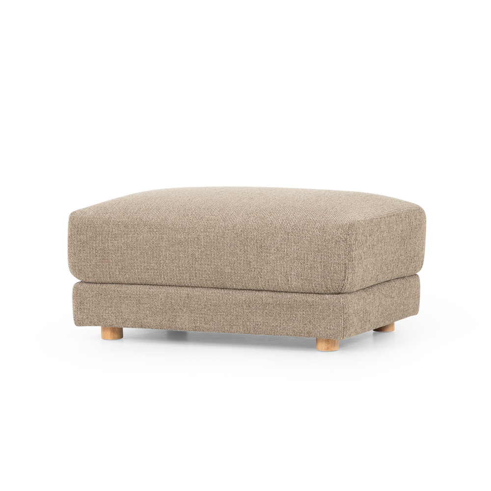 Katrina 2 Seater + Ottoman, Light Brown
