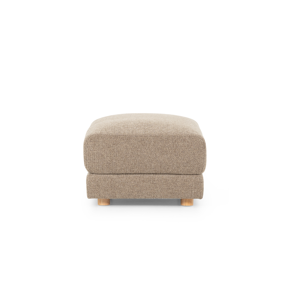 Katrina 2 Seater + Ottoman, Light Brown