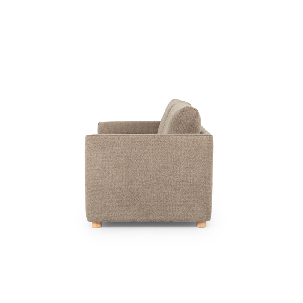 Katrina 3 Seater + Ottoman, Light Brown