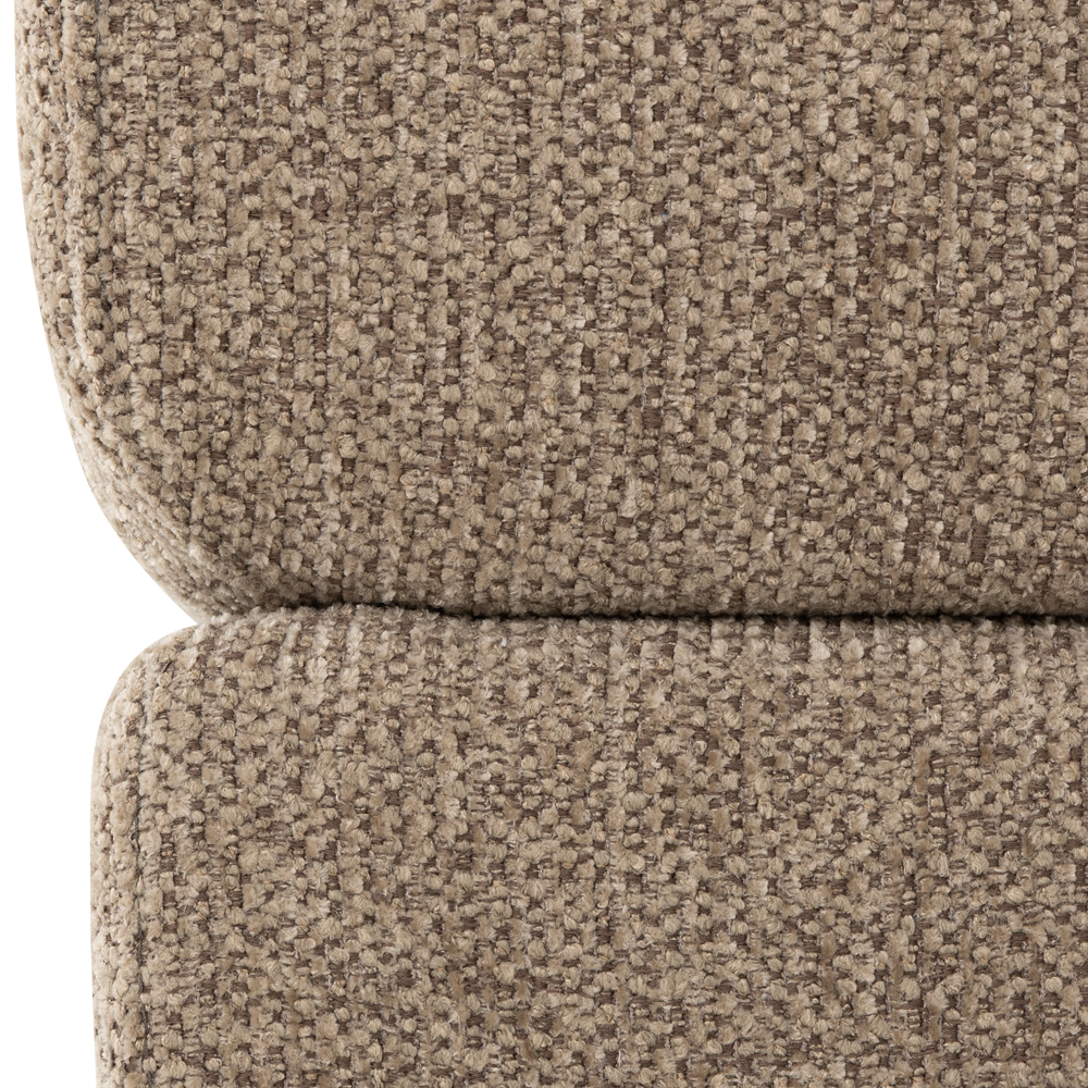 Katrina 3 Seater + Ottoman, Light Brown