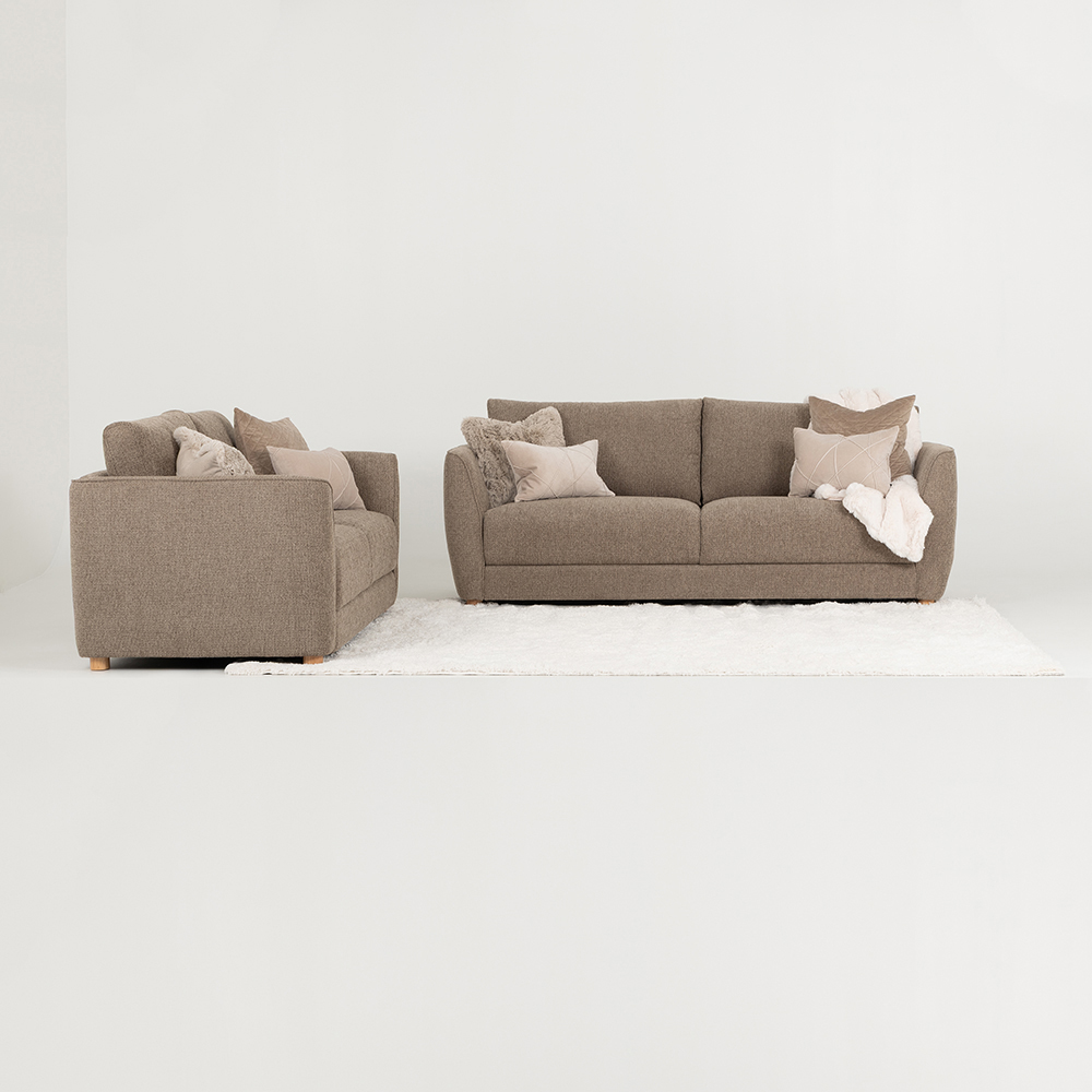 Katrina 2 Seater + 3 Seater, Light Brown