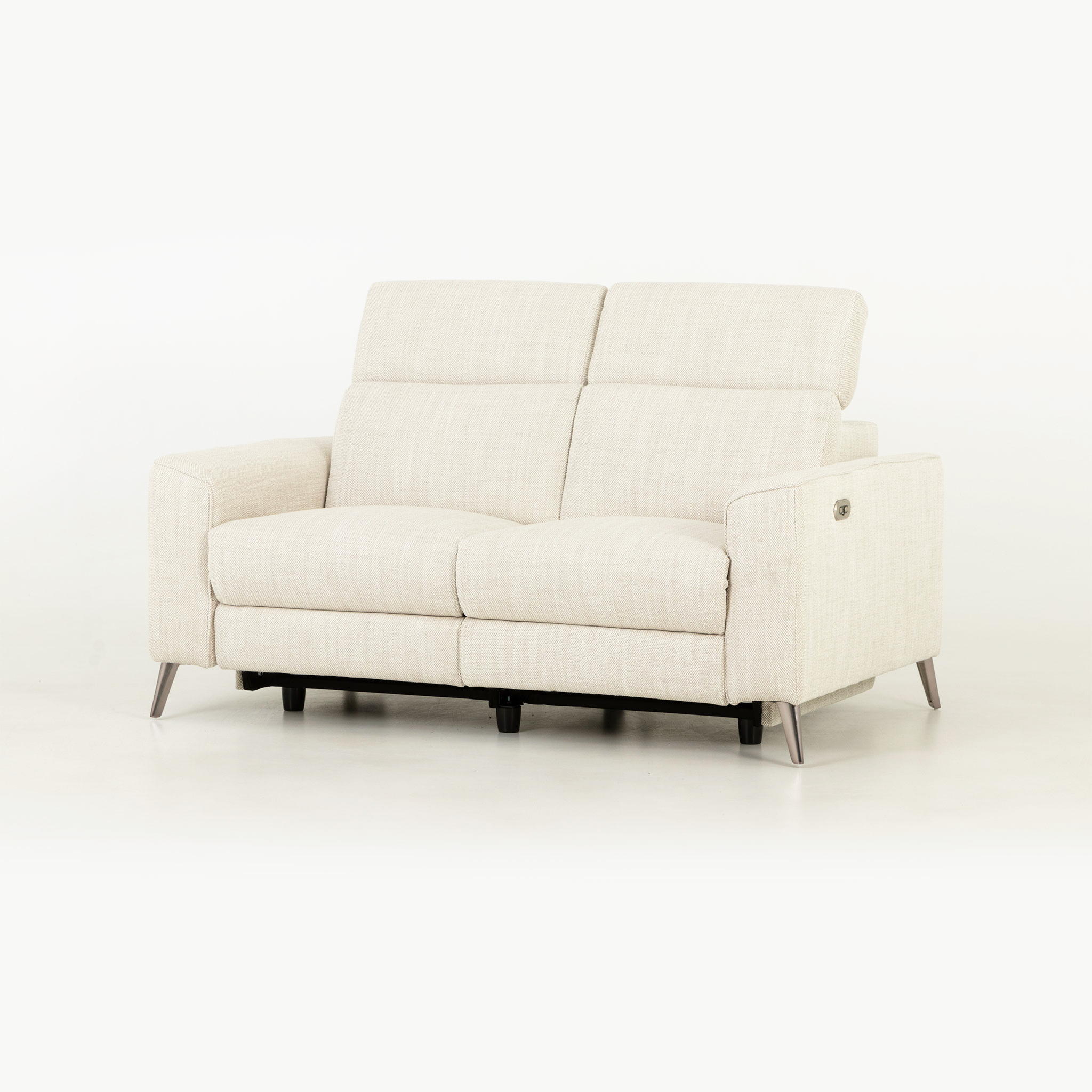 Kayla 3 Seater Electric Recliner + 2 Seater Electric Recliner, Cream