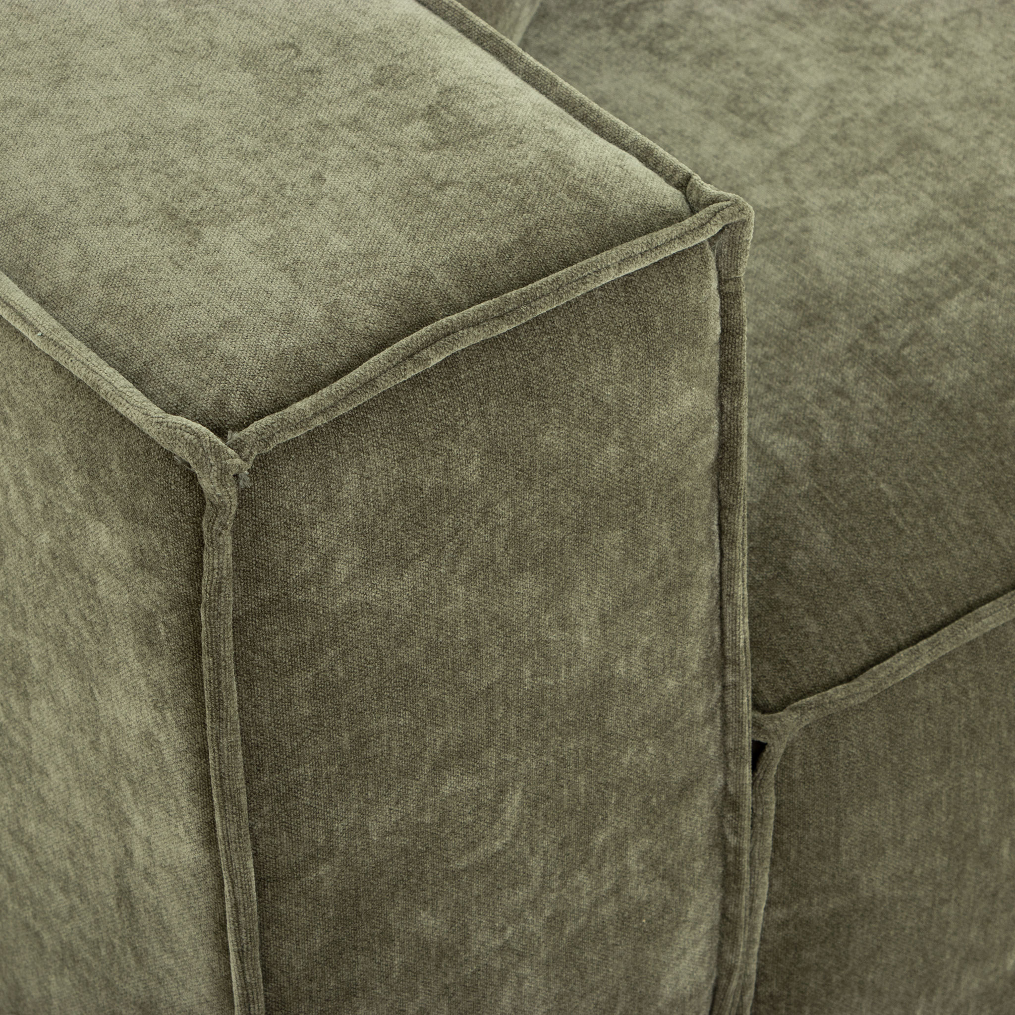 Kinsley 3 Seater Modular Sofa, Green