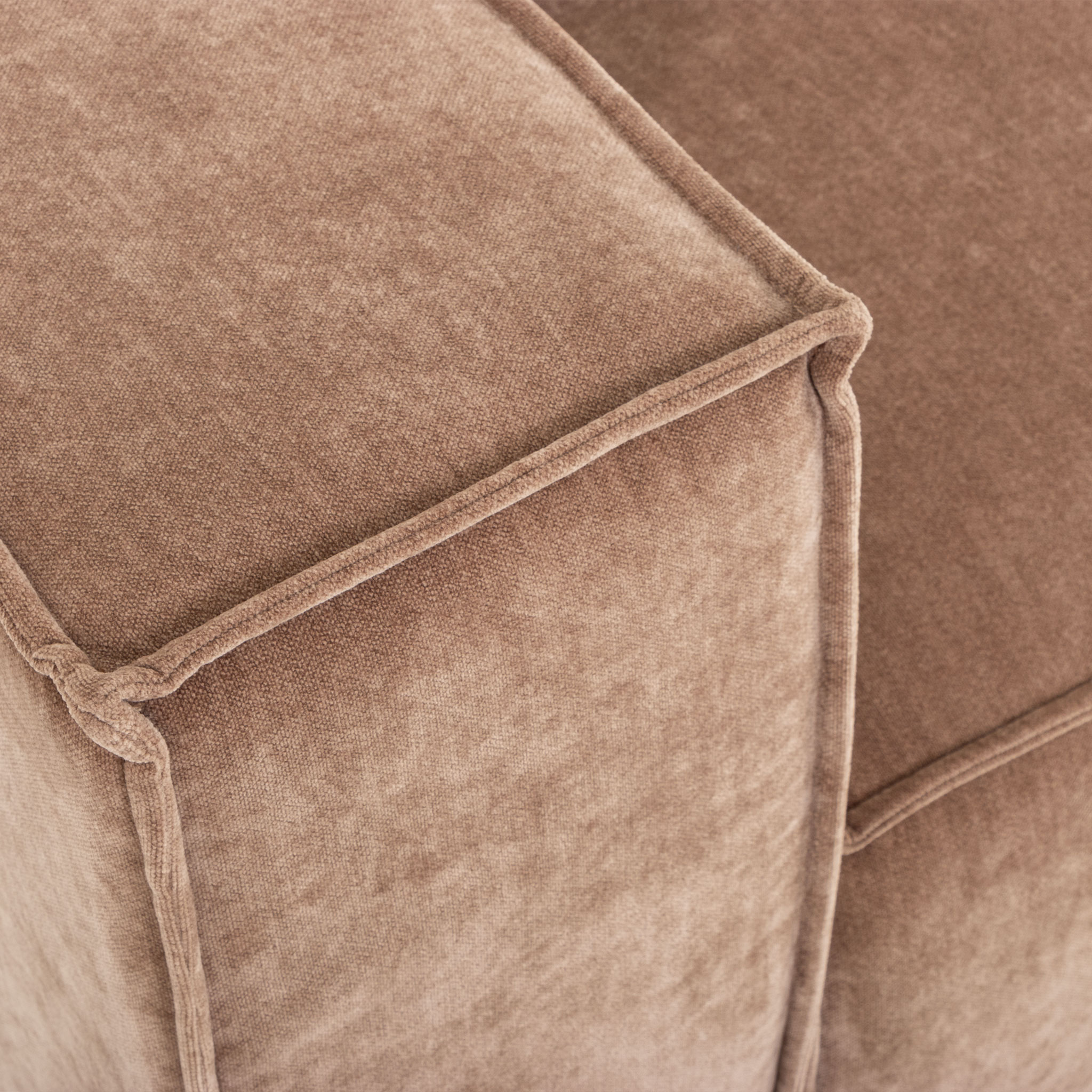 Kinsley 5 Seater Corner Modular Sofa, Brown