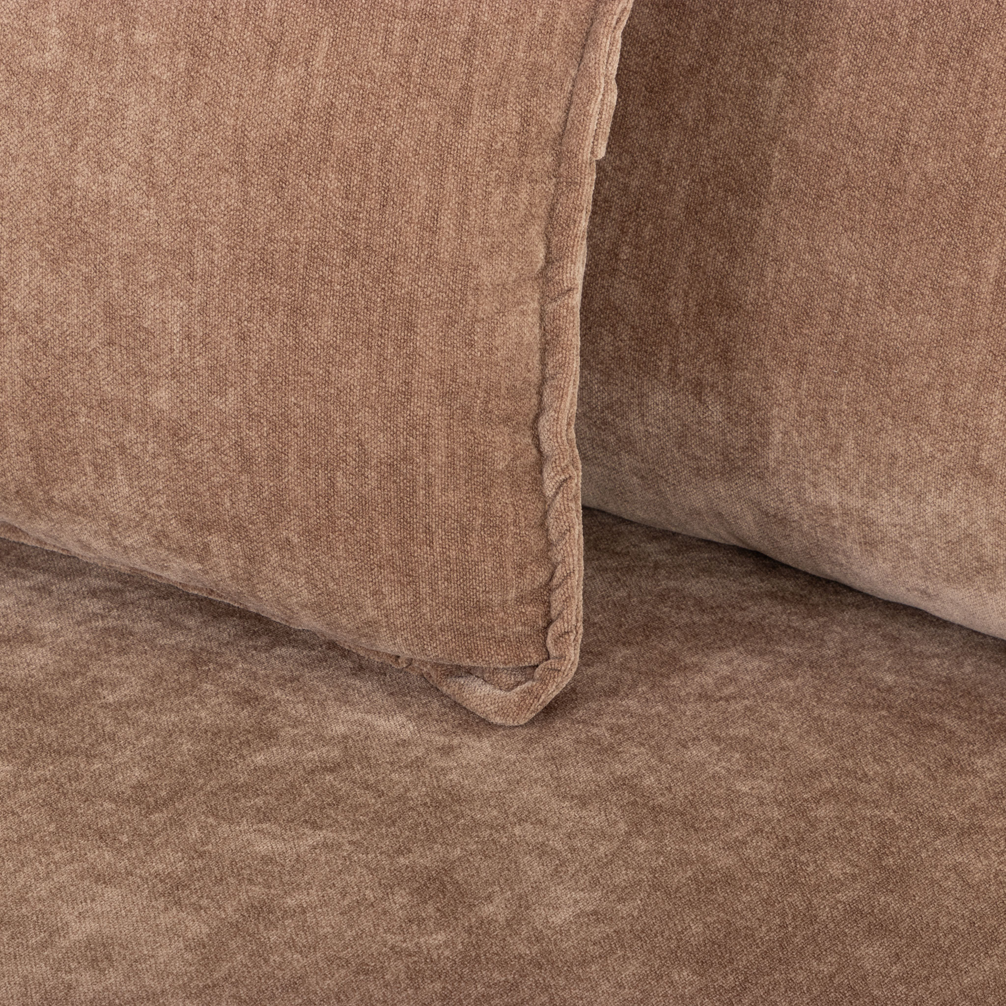 Kinsley 4 Seater Corner Modular Chaise Sofa Right Hand Facing, Brown