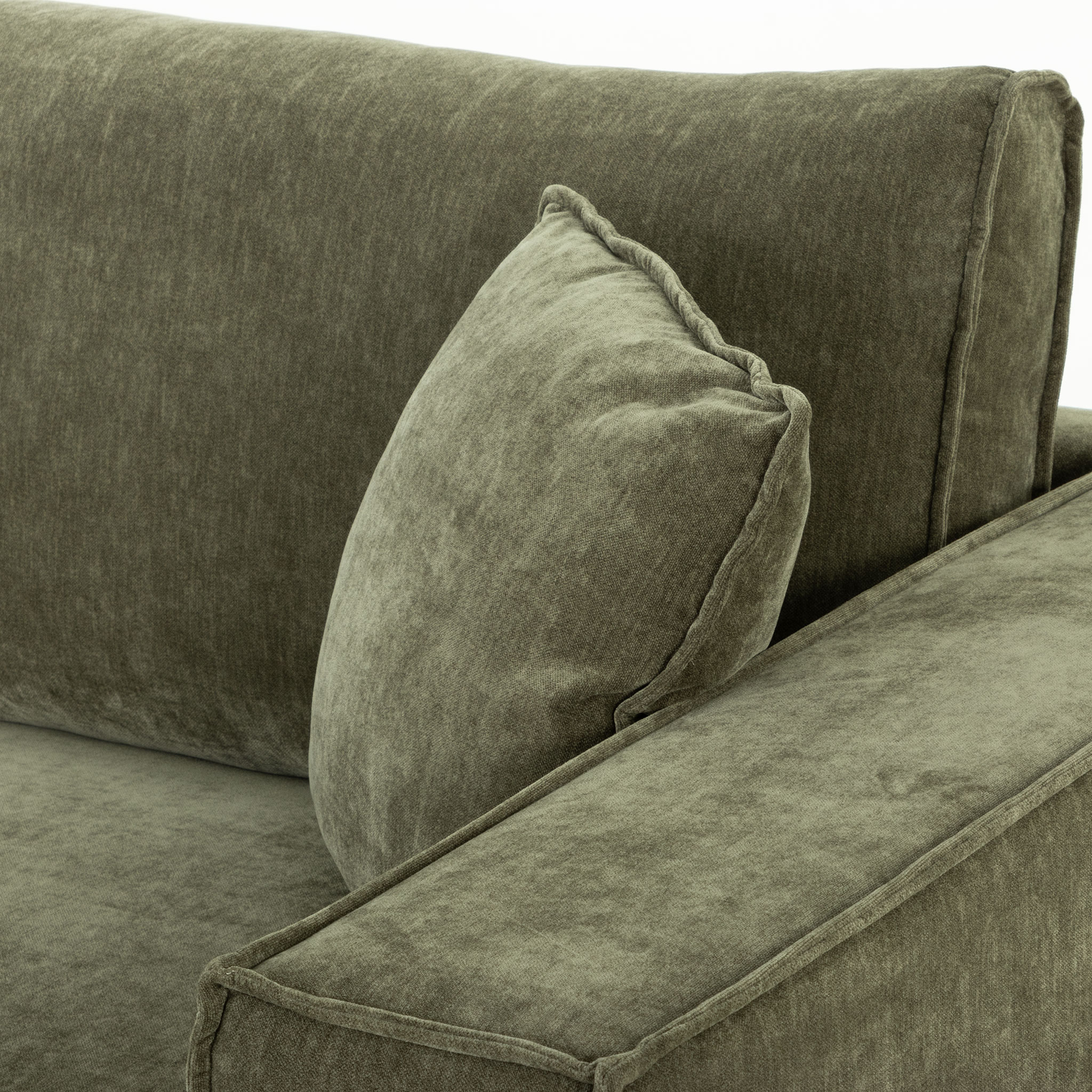 Kinsley 5 Seater Corner Modular Sofa, Green